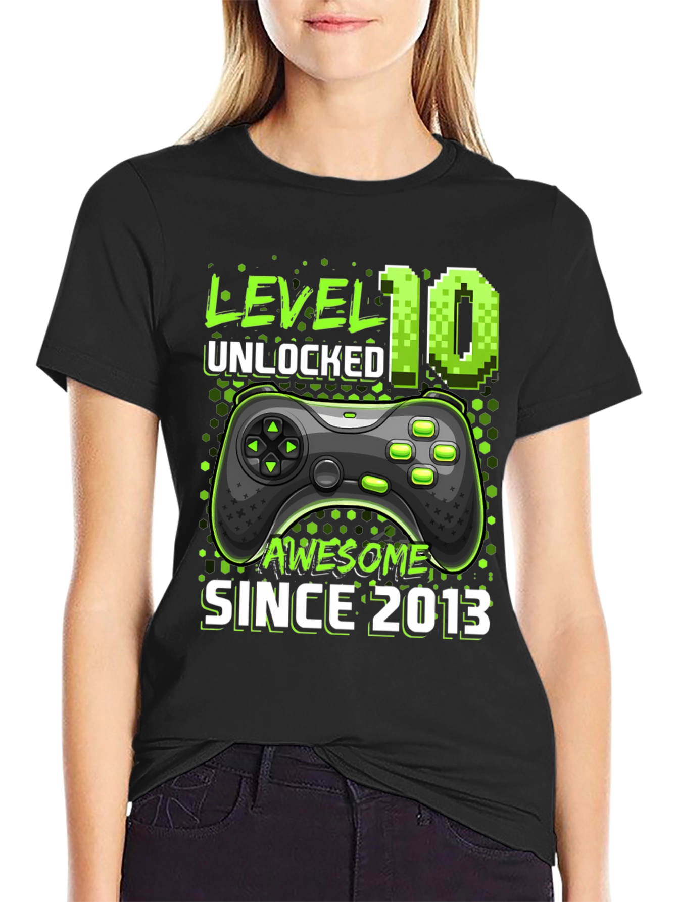 Level 10 Unlocked Gamer Birthday T-Shirt