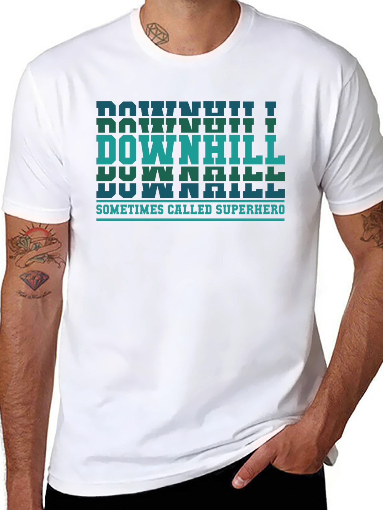 Downhill Sometimes Called Superhero T-Shirt