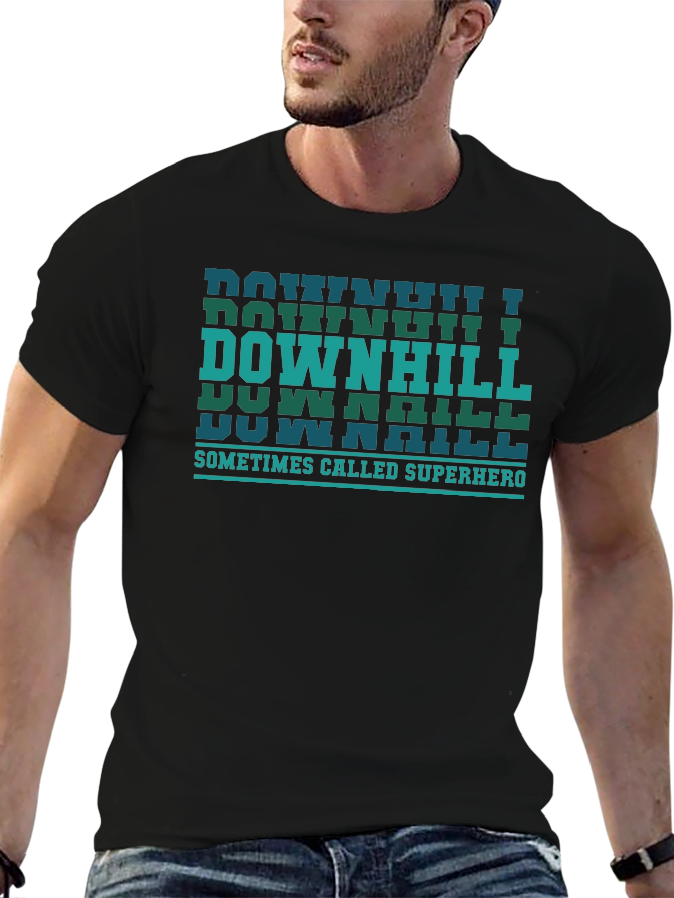 Downhill Sometimes Called Superhero T-Shirt