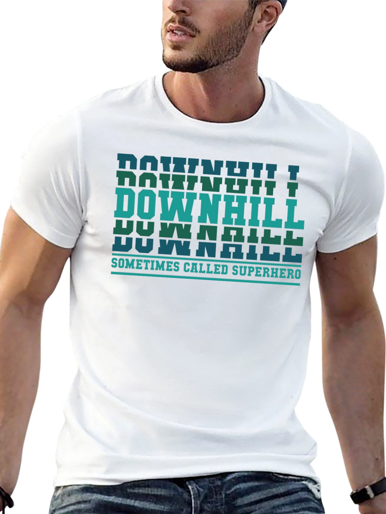 Downhill Sometimes Called Superhero T-Shirt