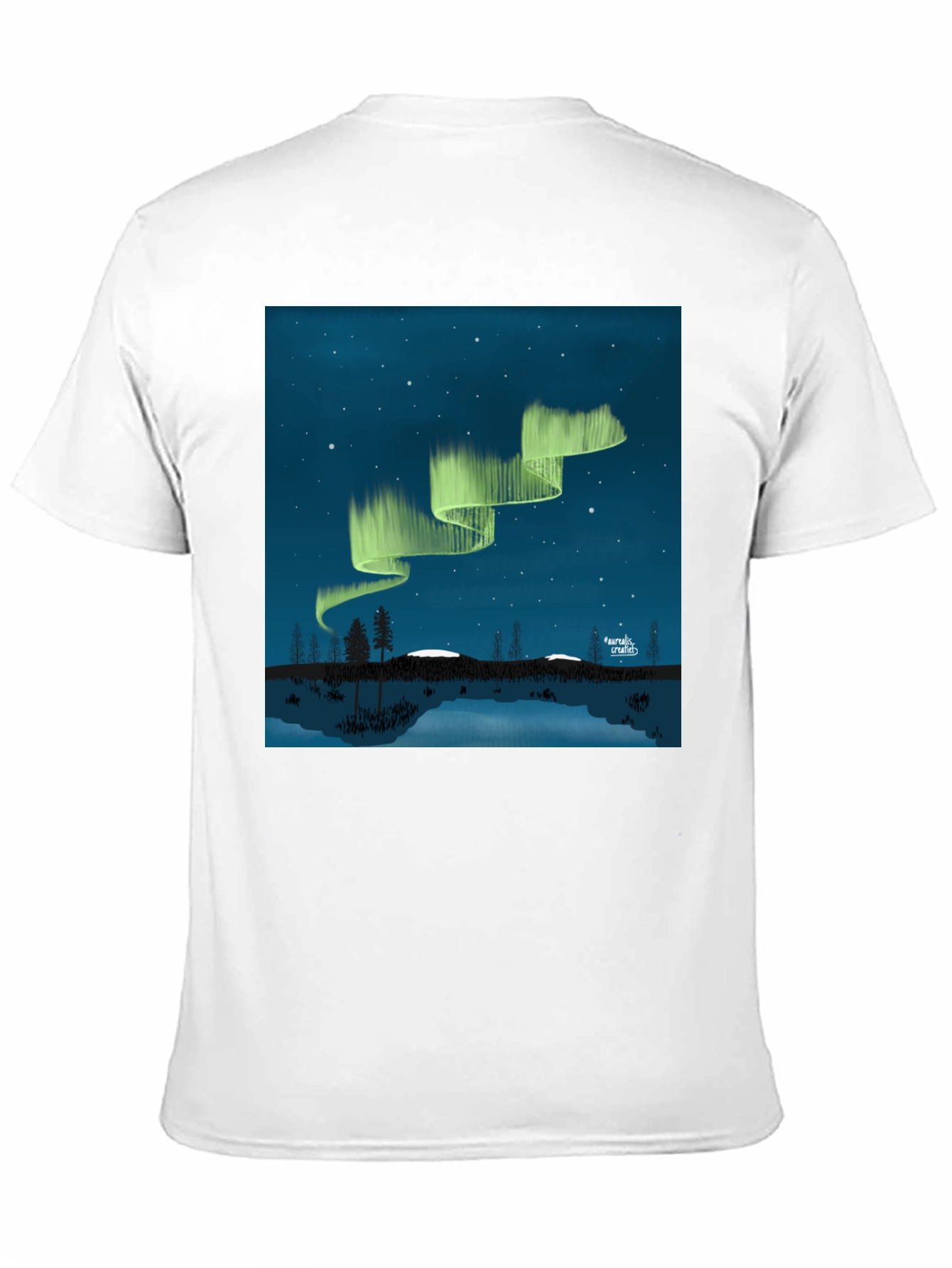 Aurora Borealis Black Graphic Tee
