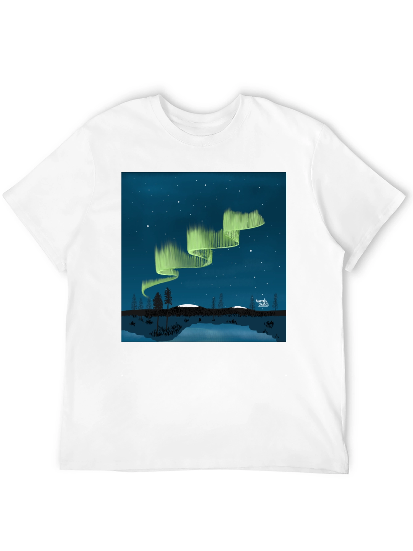 Aurora Borealis Black Graphic Tee