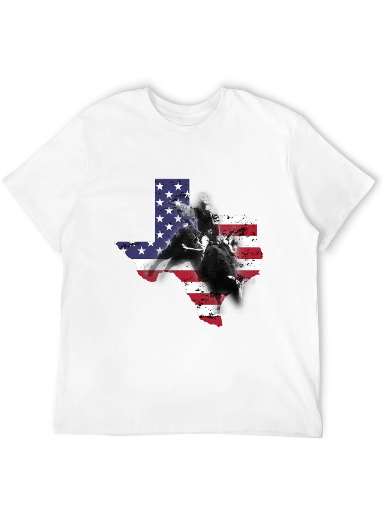 Texas American Flag Rodeo Graphic Tee