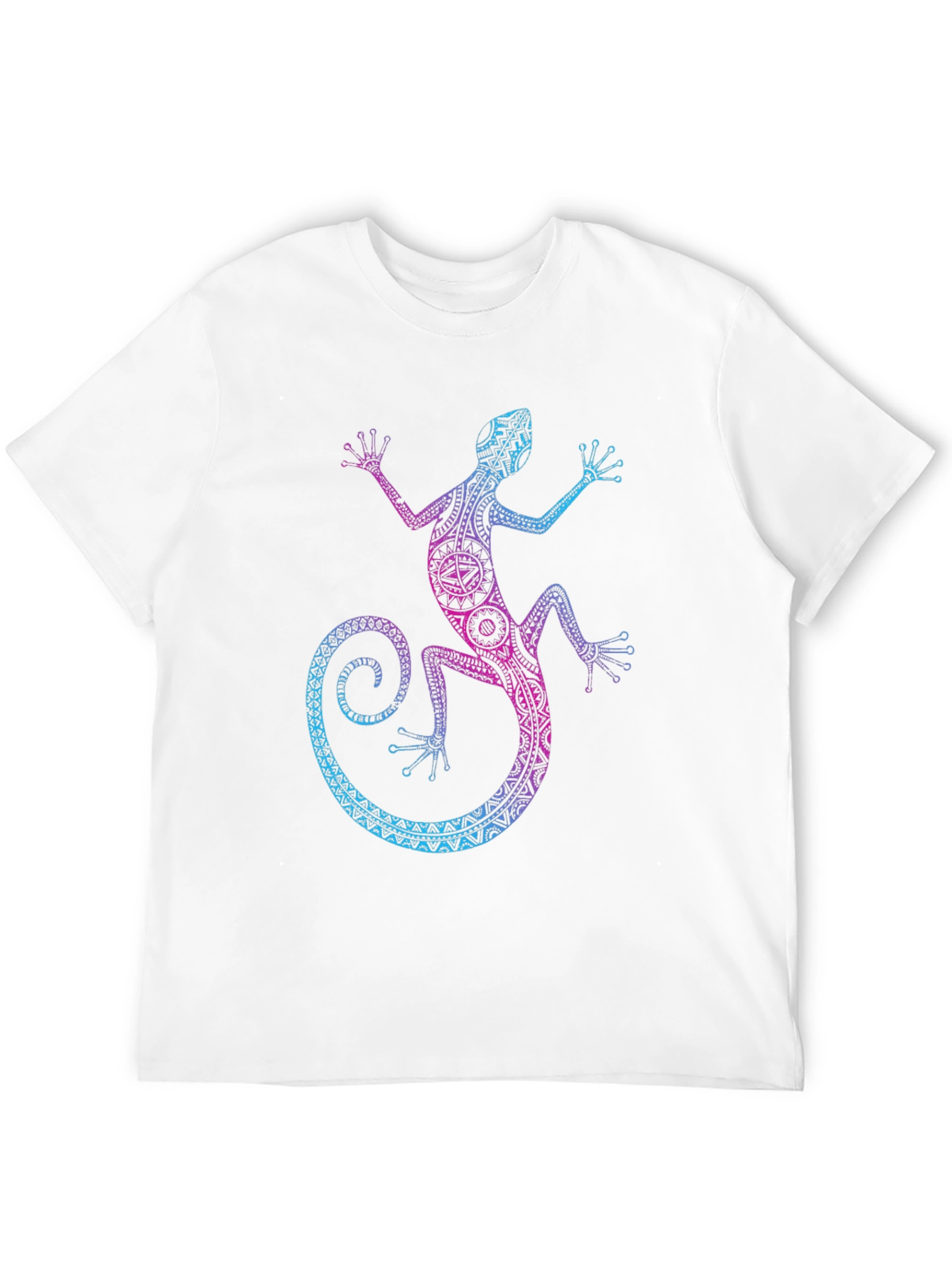 Lizard Graphic Tee - Tribal Gecko Design