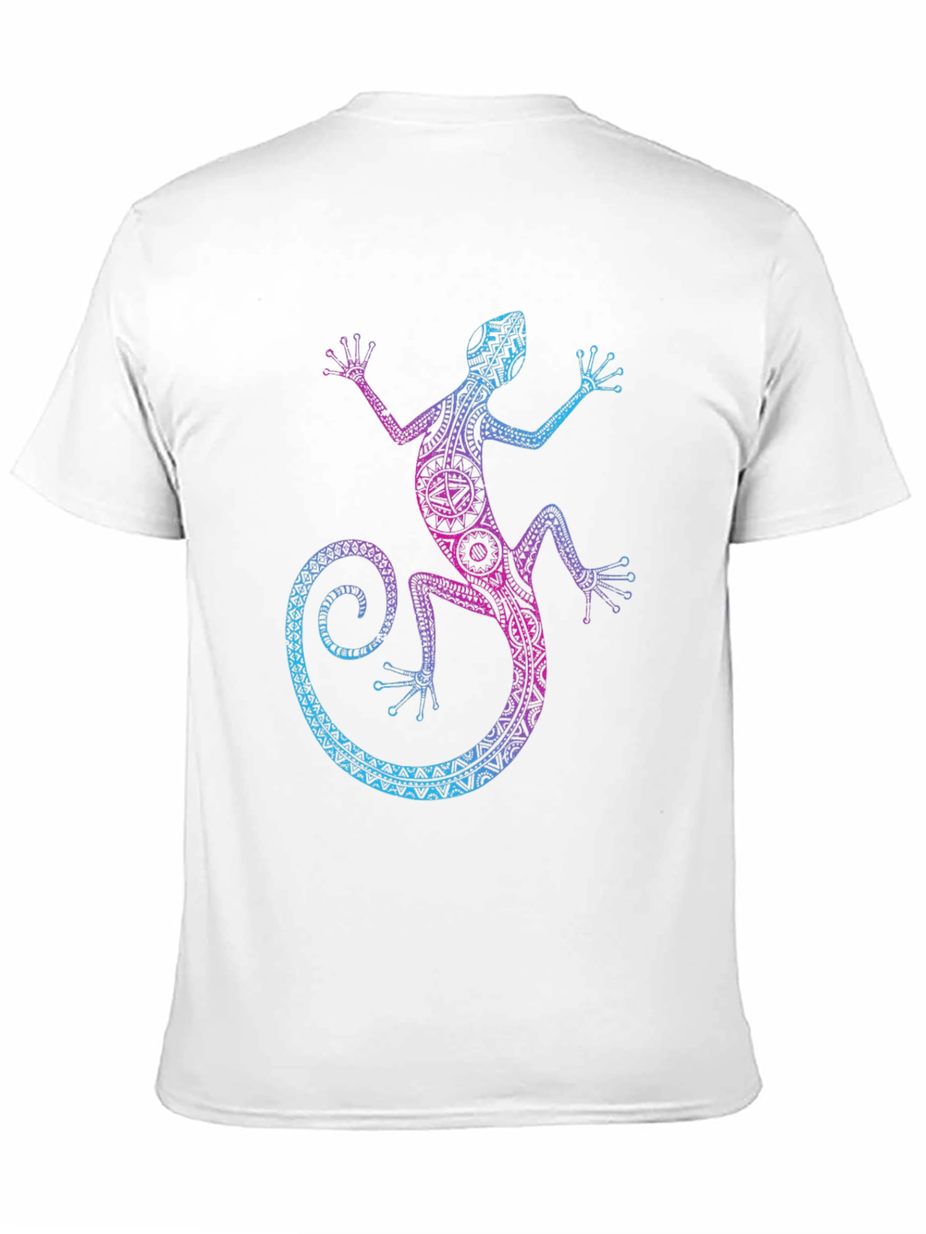 Lizard Graphic Tee - Tribal Gecko Design