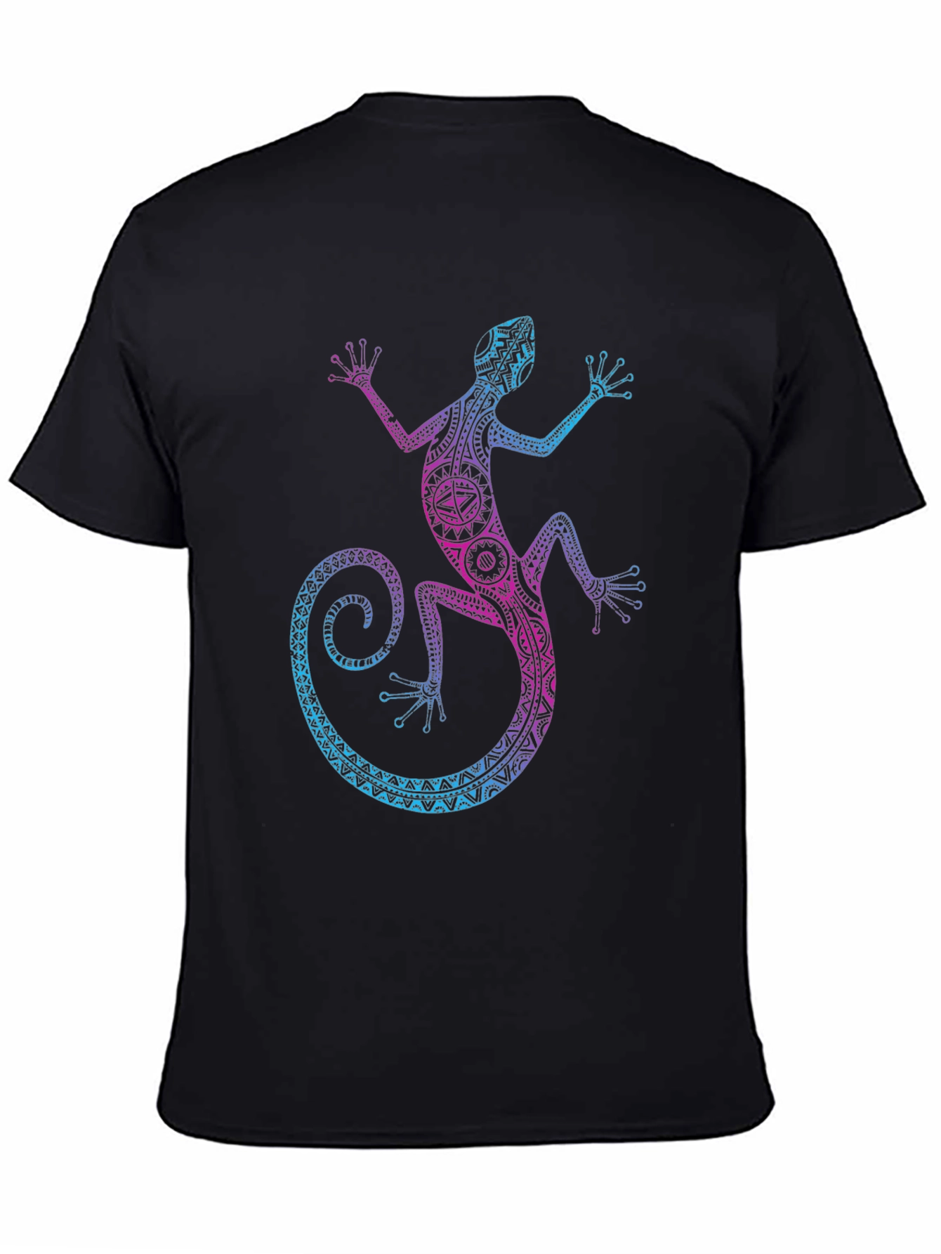 Lizard Graphic Tee - Tribal Gecko Design