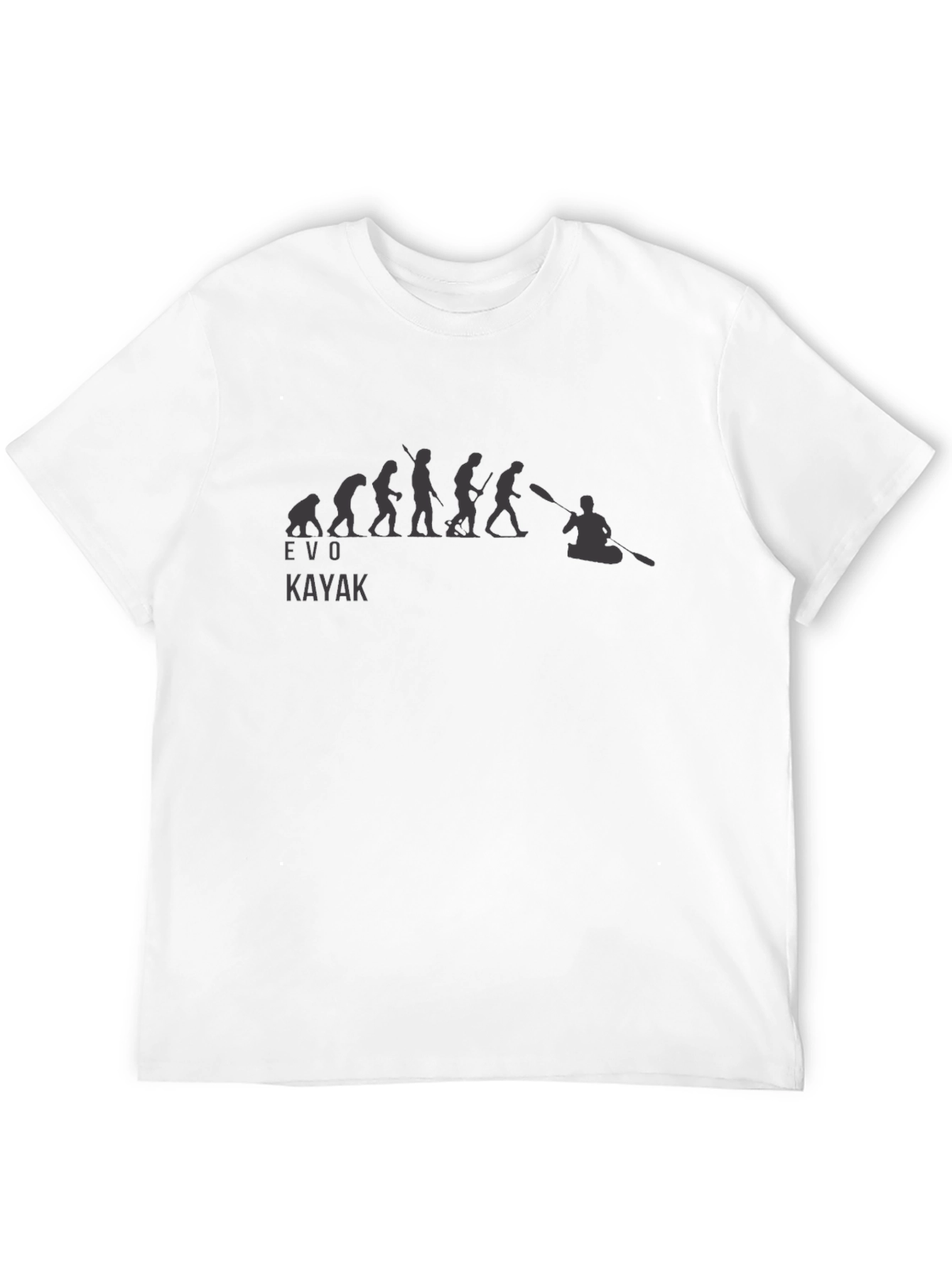 Evo Kayak Black Graphic T-Shirt - Paddler Evolution
