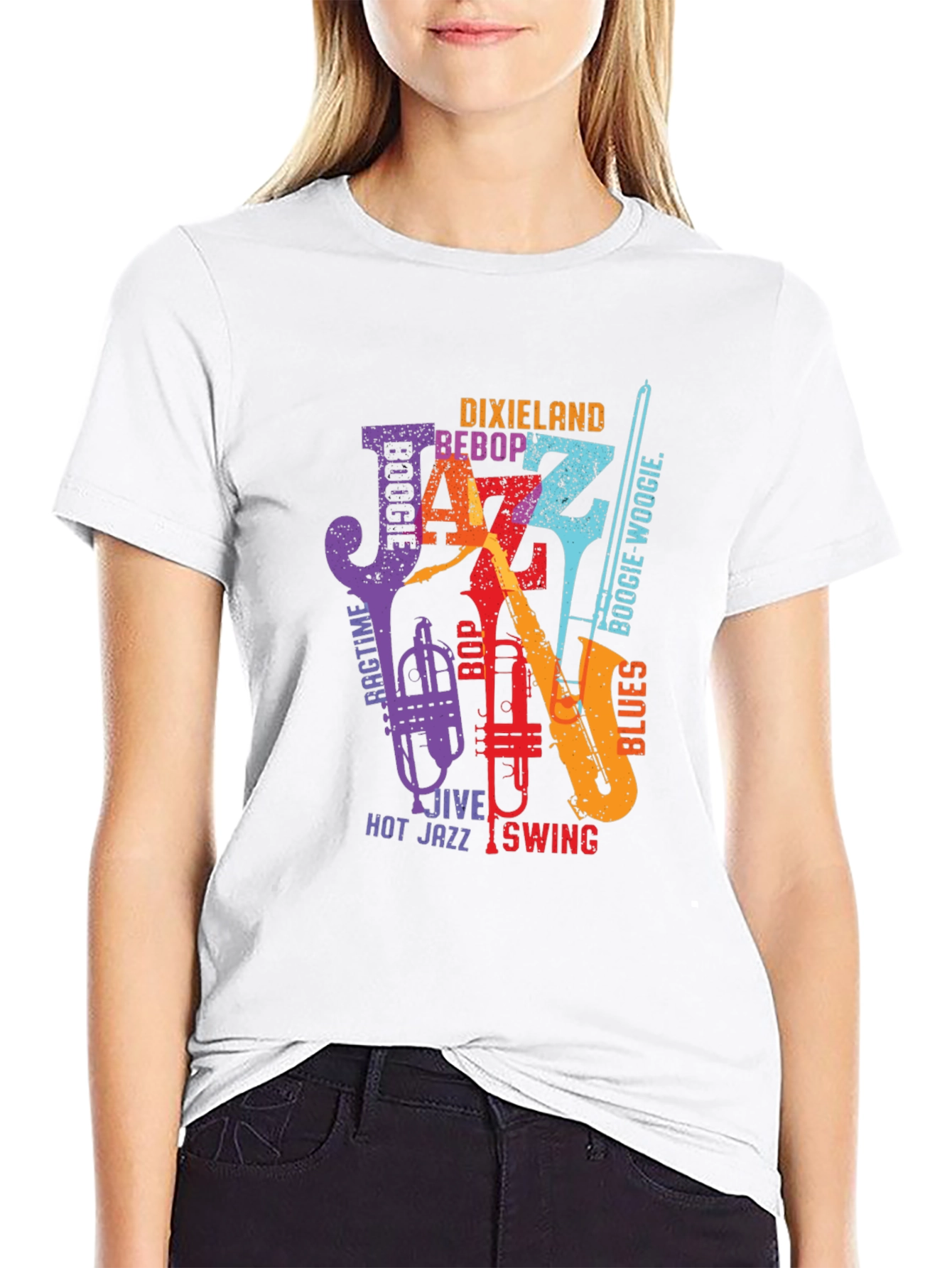 Jazz Music T-Shirt - Dixieland Bebop Boogie Woogie