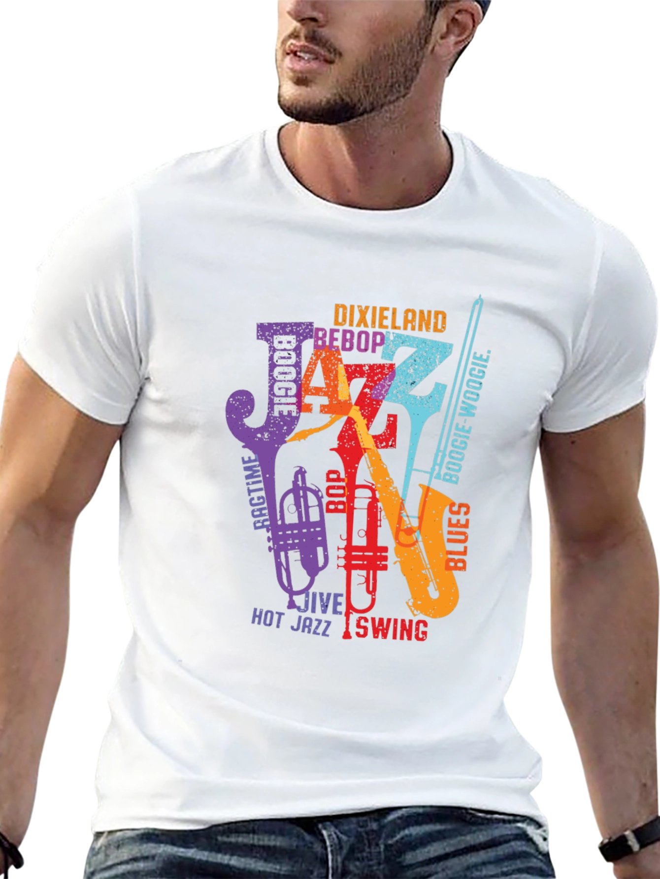 Jazz Music T-Shirt - Dixieland Bebop Boogie Woogie