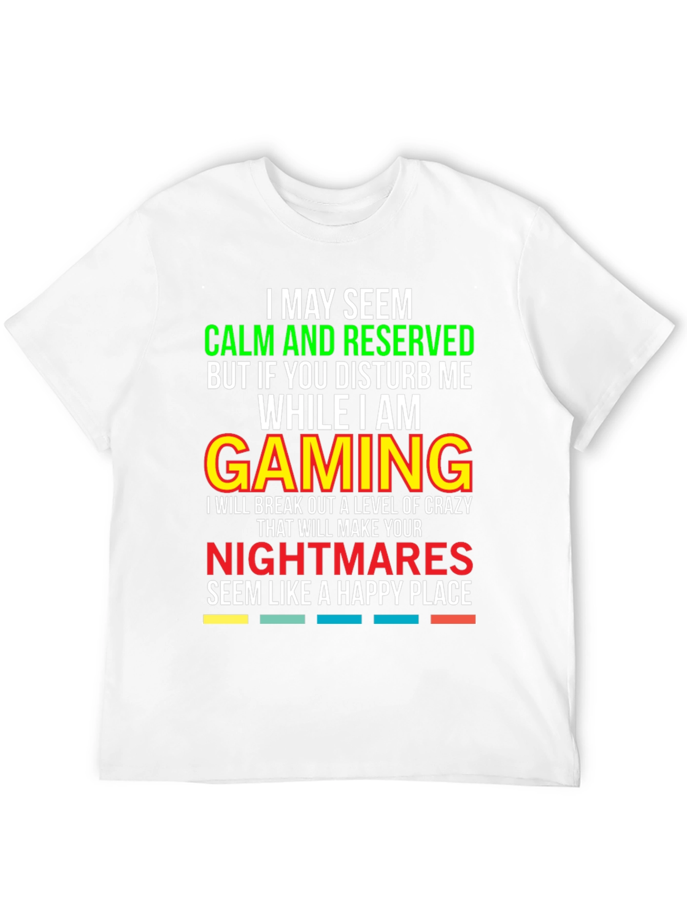 Gamer Warning T-Shirt: Calm & Reserved!