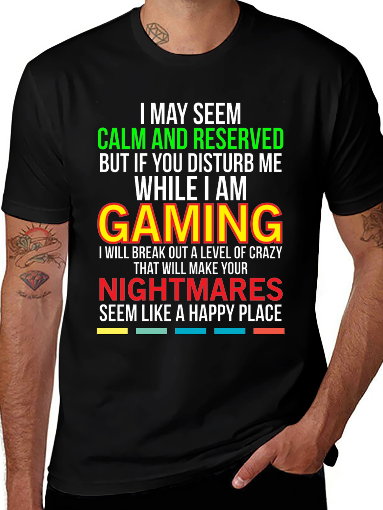 Gamer Warning T-Shirt: Calm & Reserved!