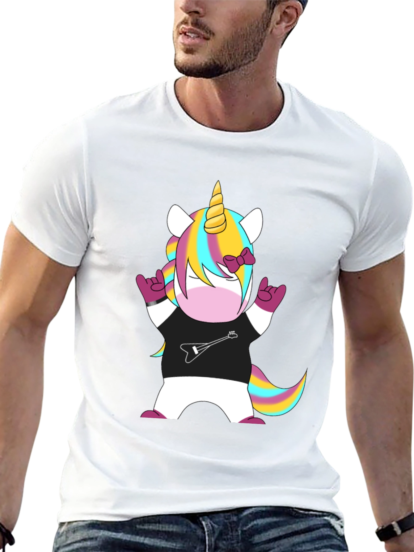 Unicorn Rocker Black T-Shirt