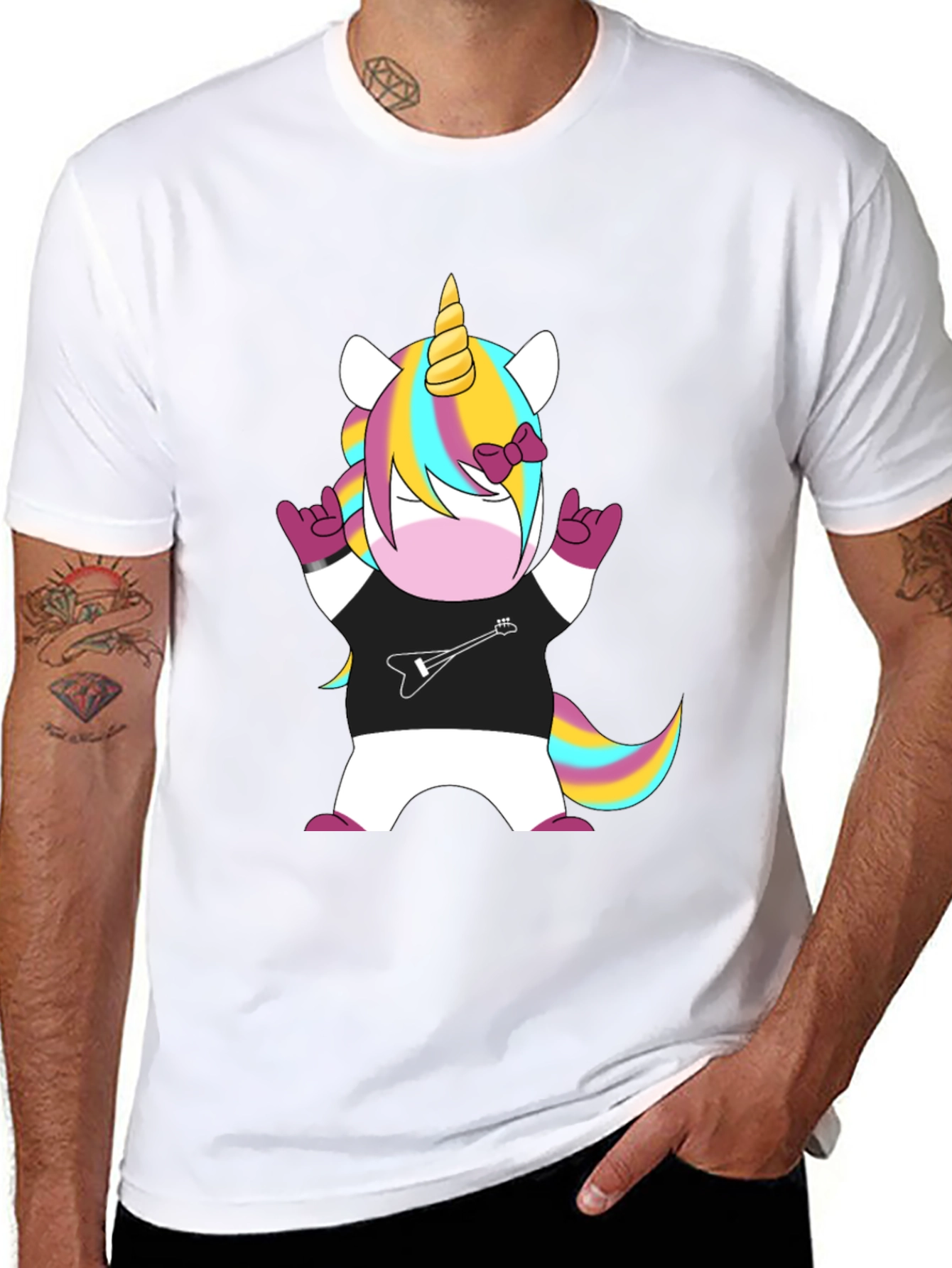 Unicorn Rocker Black T-Shirt