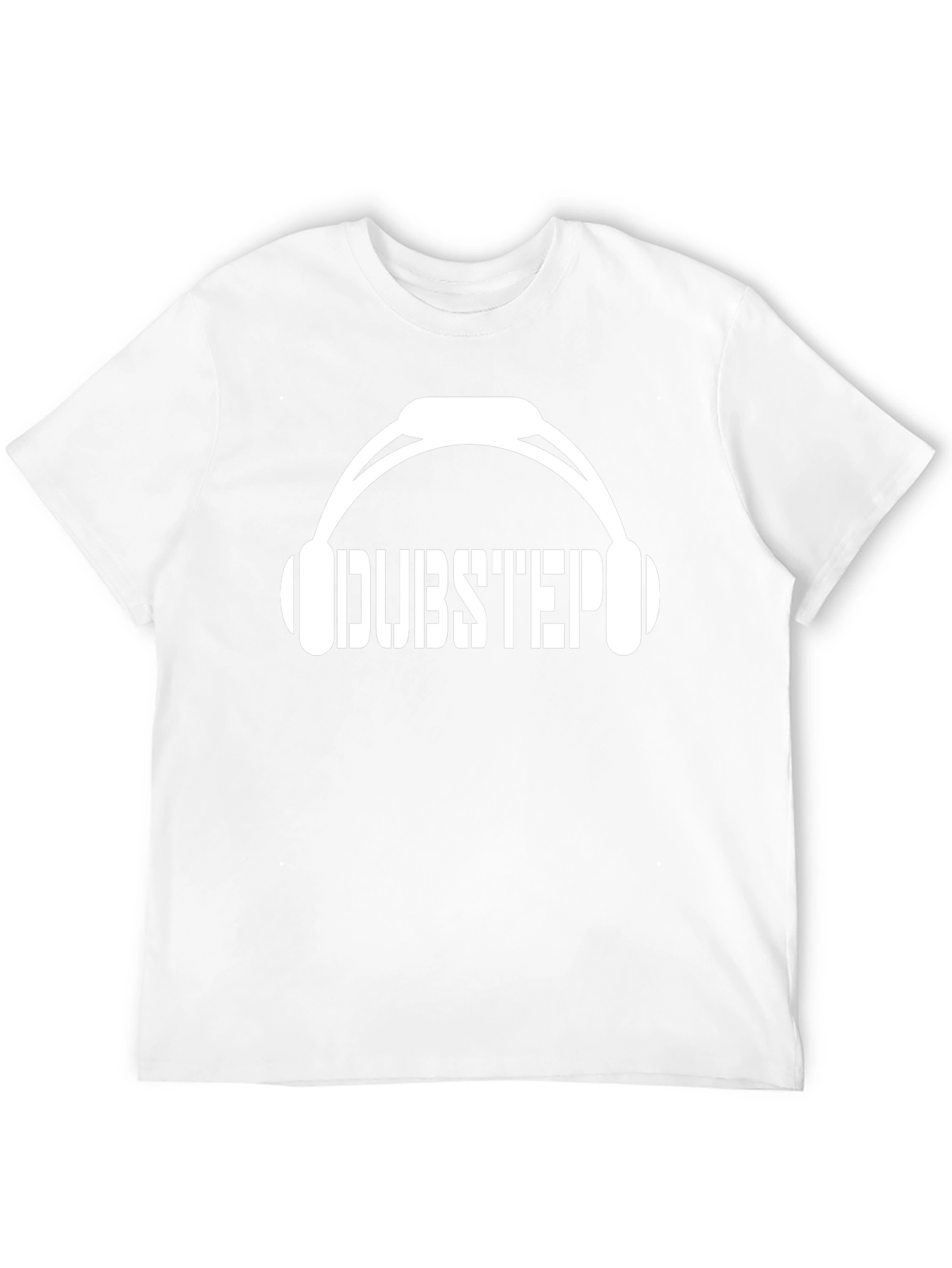 Dubstep Headphones Graphic Tee - Black Cotton T-Shirt