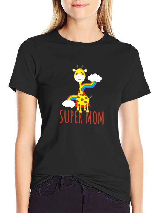Super Mom Giraffe T-Shirt
