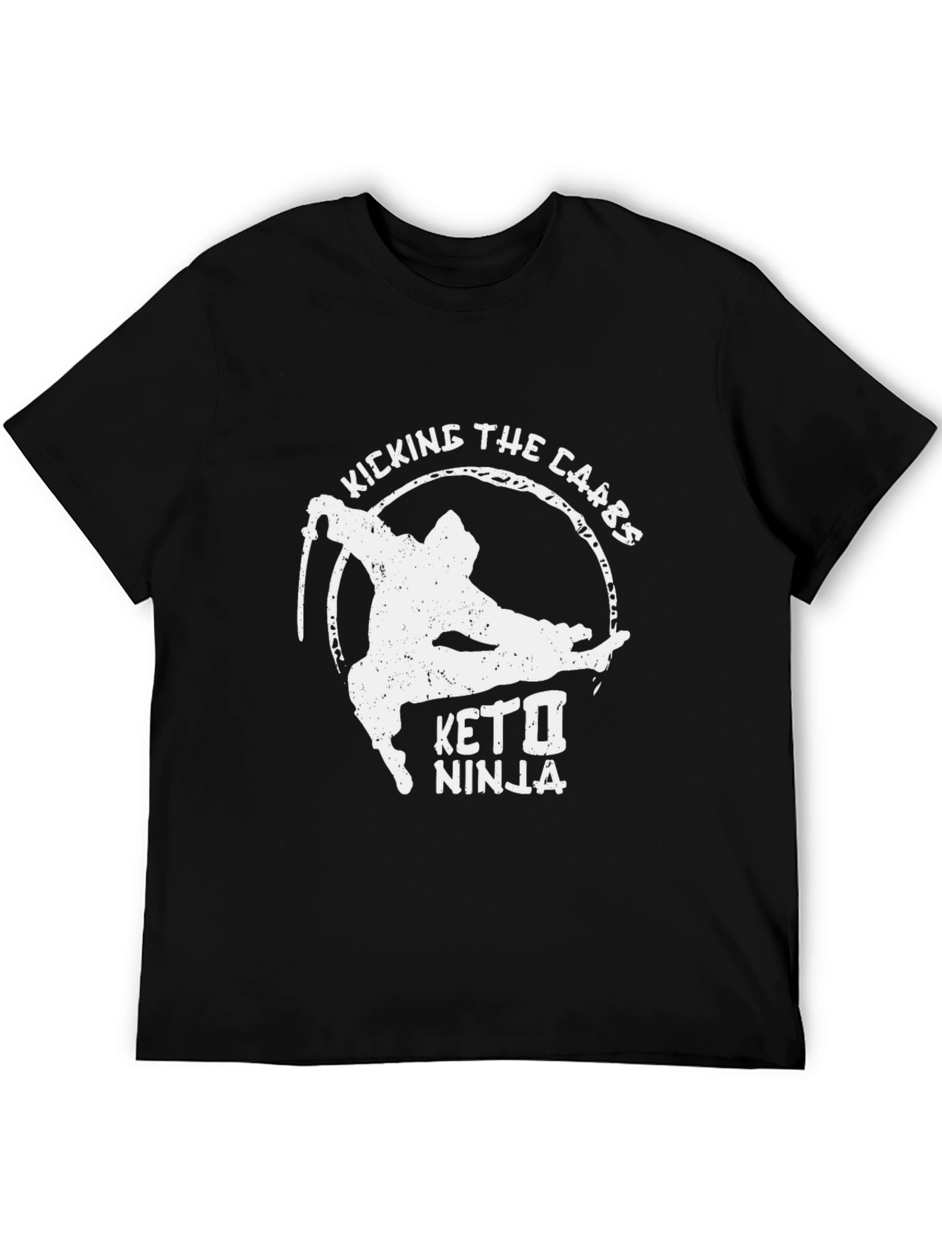 Keto Ninja T-Shirt - Kicking The Carbs Graphic Tee