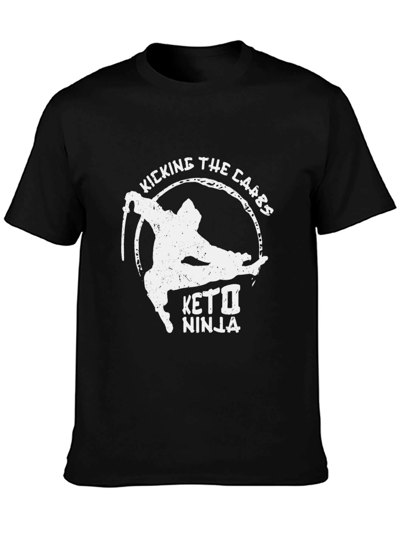 Keto Ninja T-Shirt - Kicking The Carbs Graphic Tee
