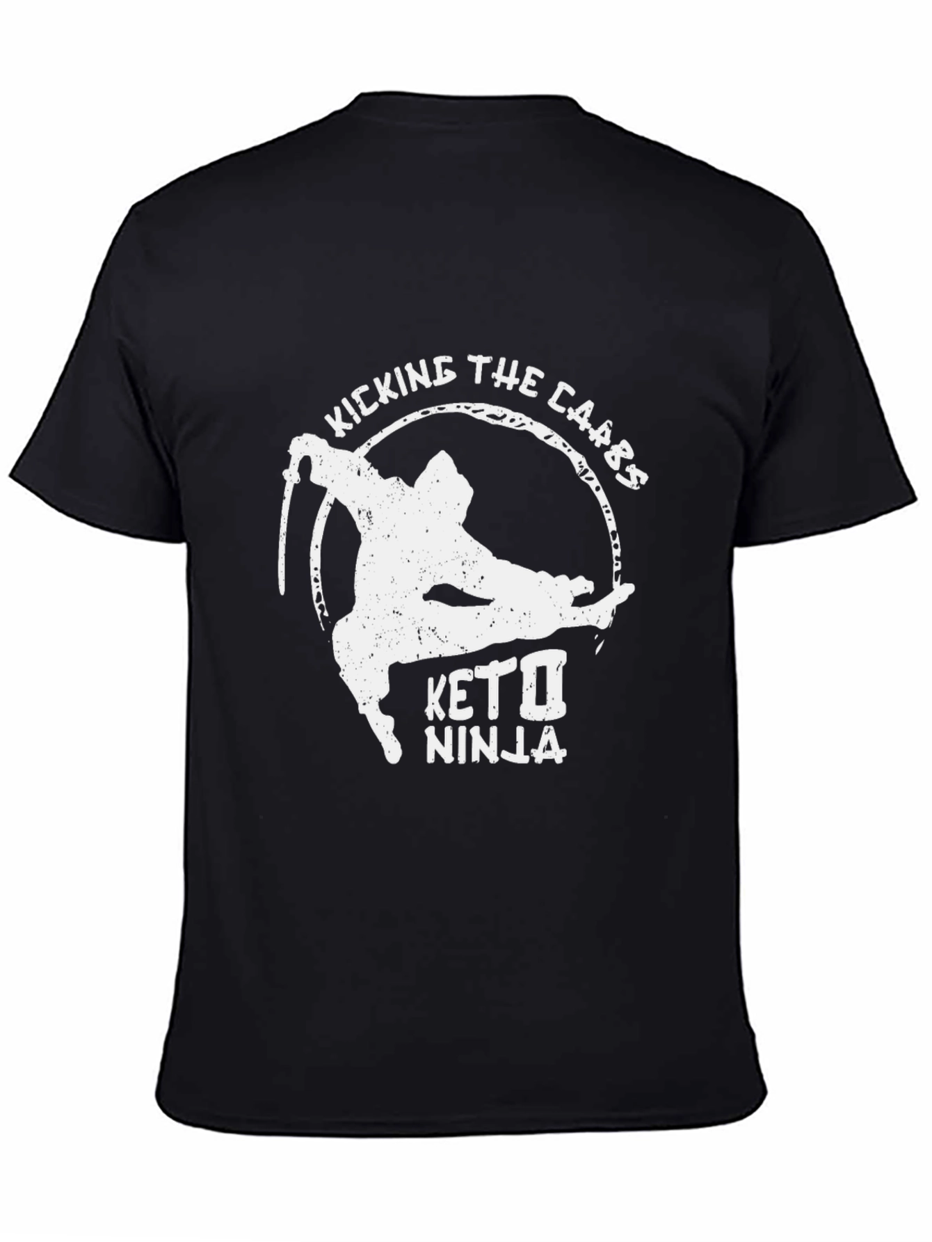 Keto Ninja T-Shirt - Kicking The Carbs Graphic Tee