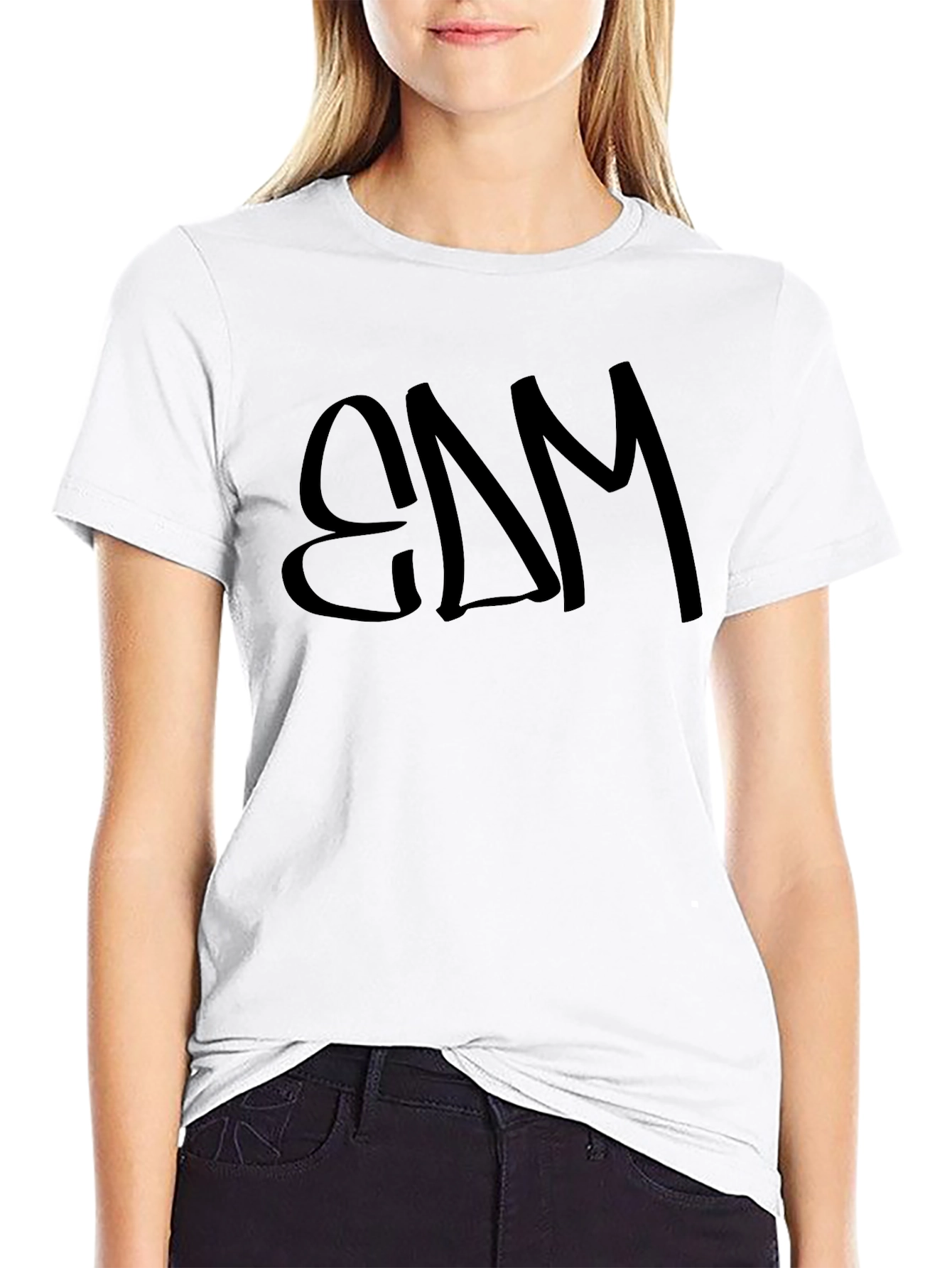 Edgy Black Graphic Tee - Casual Style
