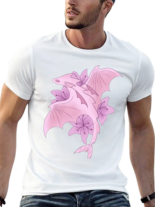 Dragon & Floral Graphic Tee