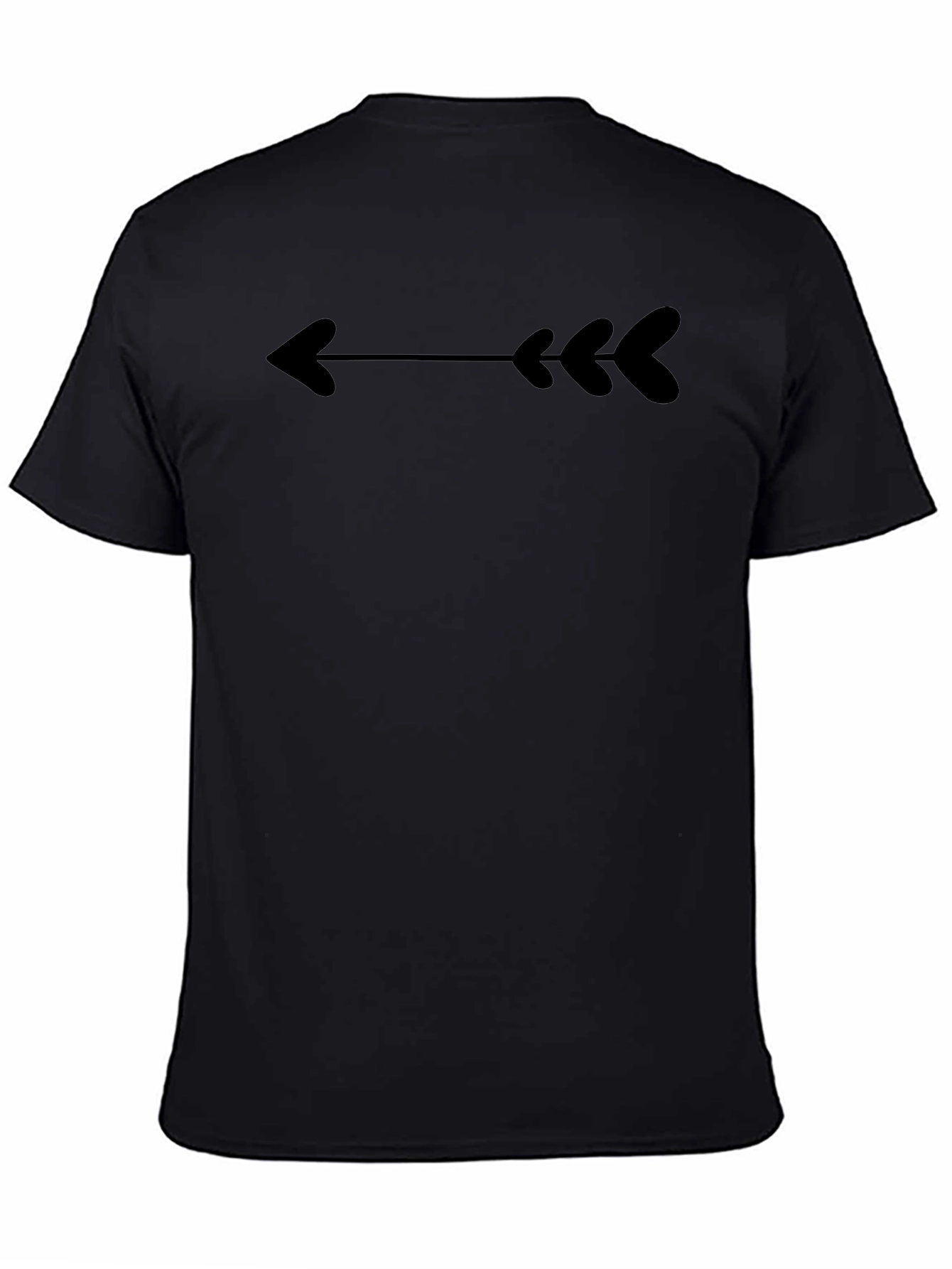 Heart Arrow Black T-Shirt