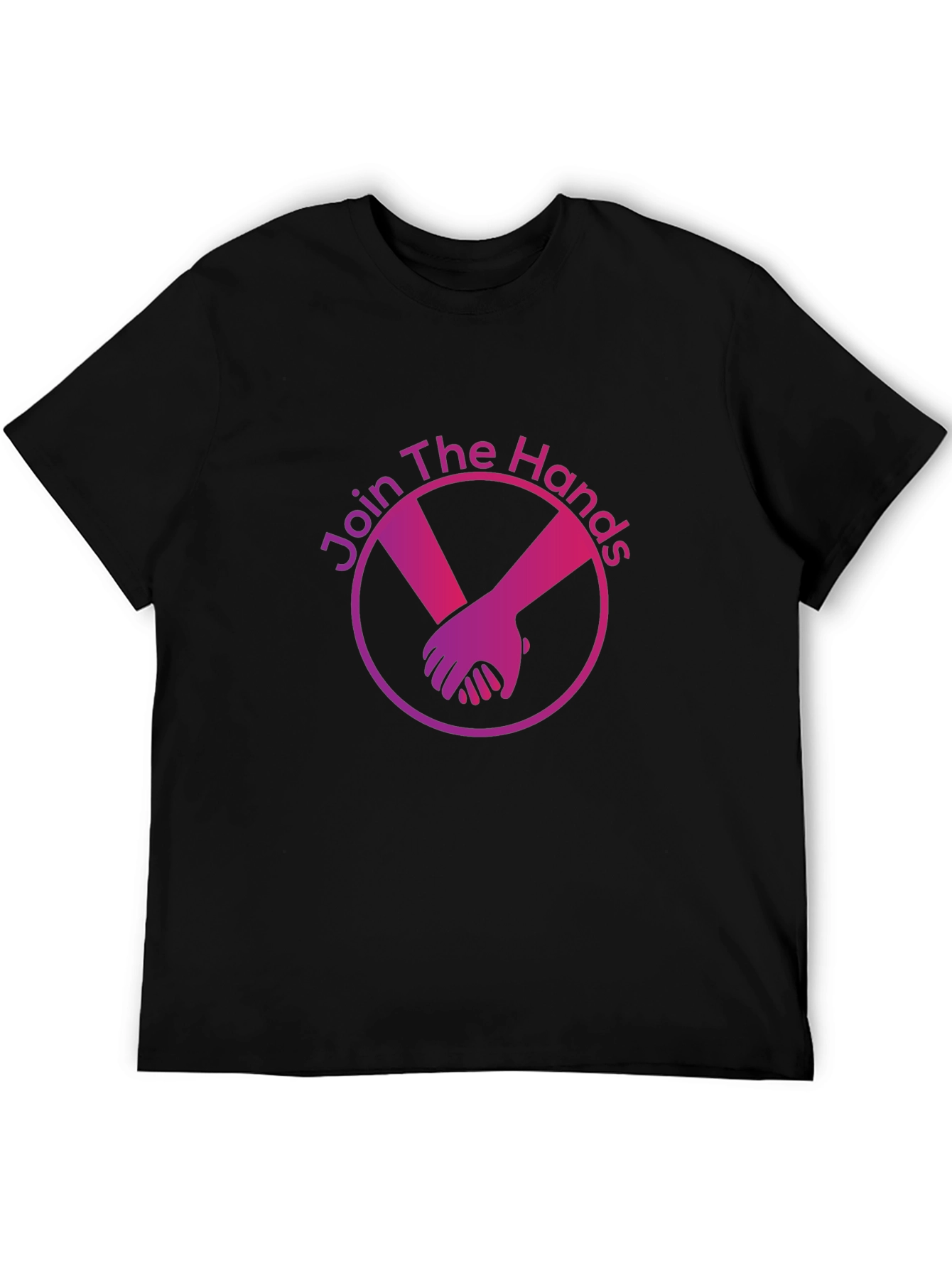 Join The Hands Black Graphic T-Shirt