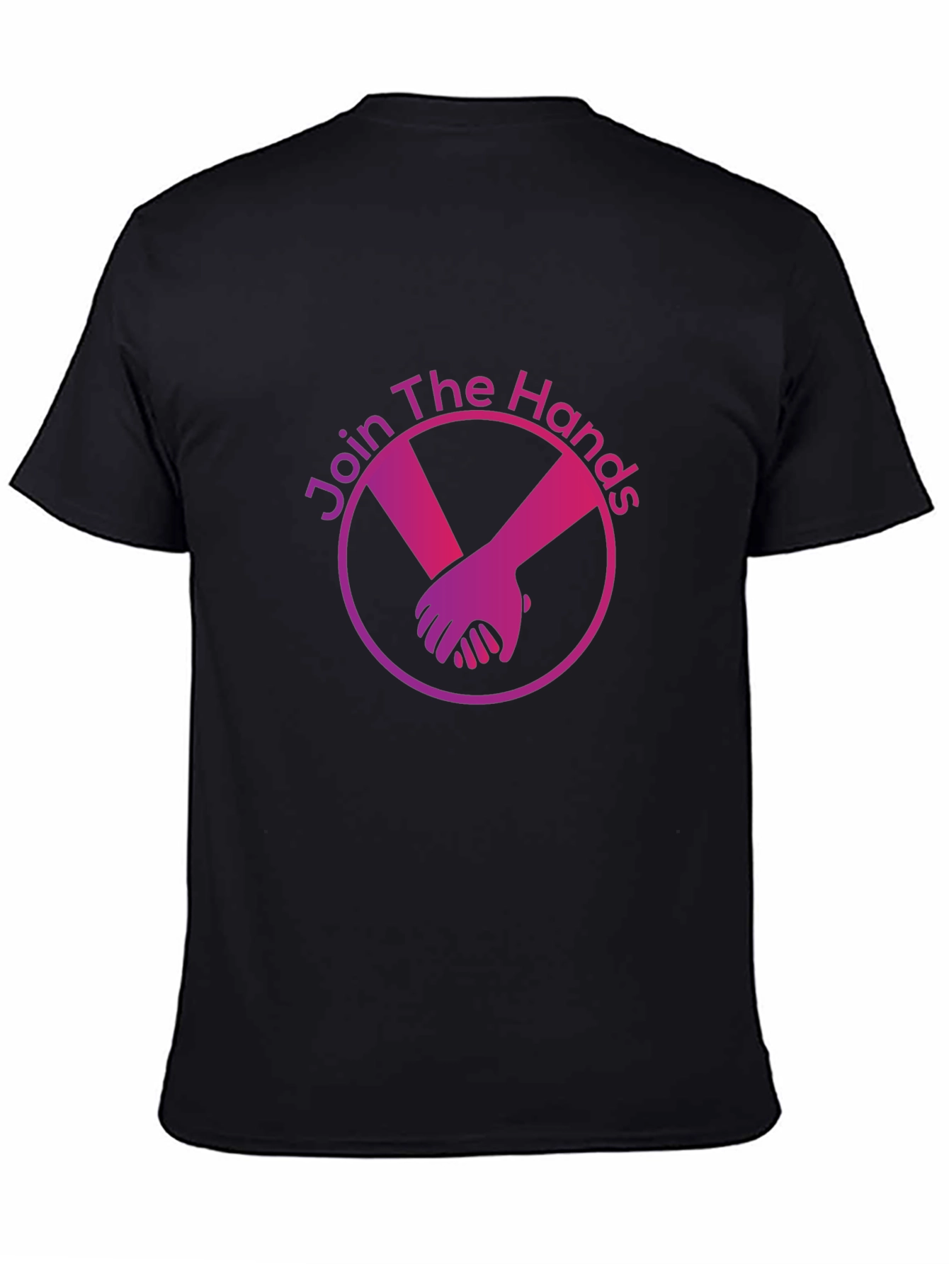 Join The Hands Black Graphic T-Shirt