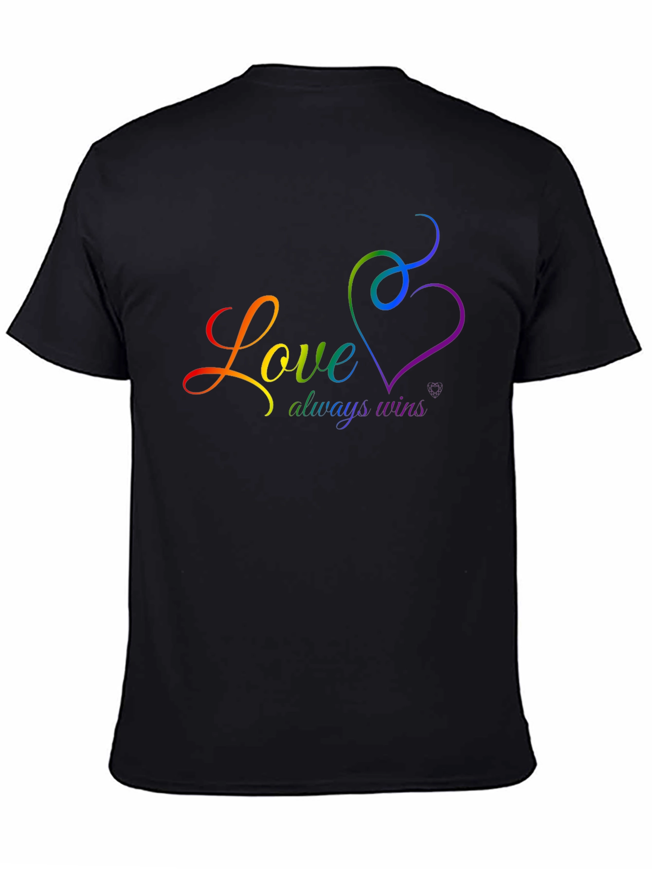 Love Wins Rainbow Graphic T-Shirt