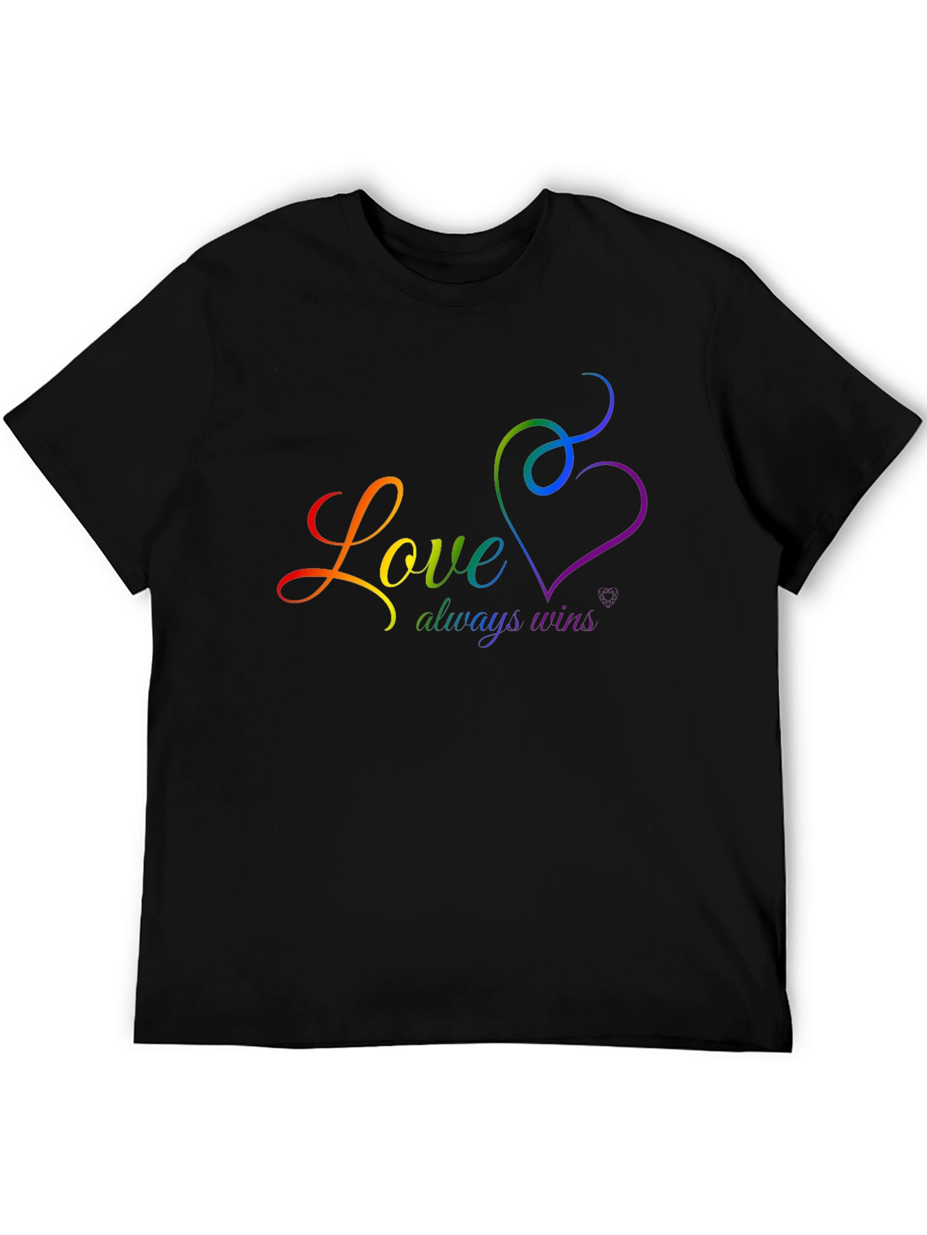 Love Wins Rainbow Graphic T-Shirt