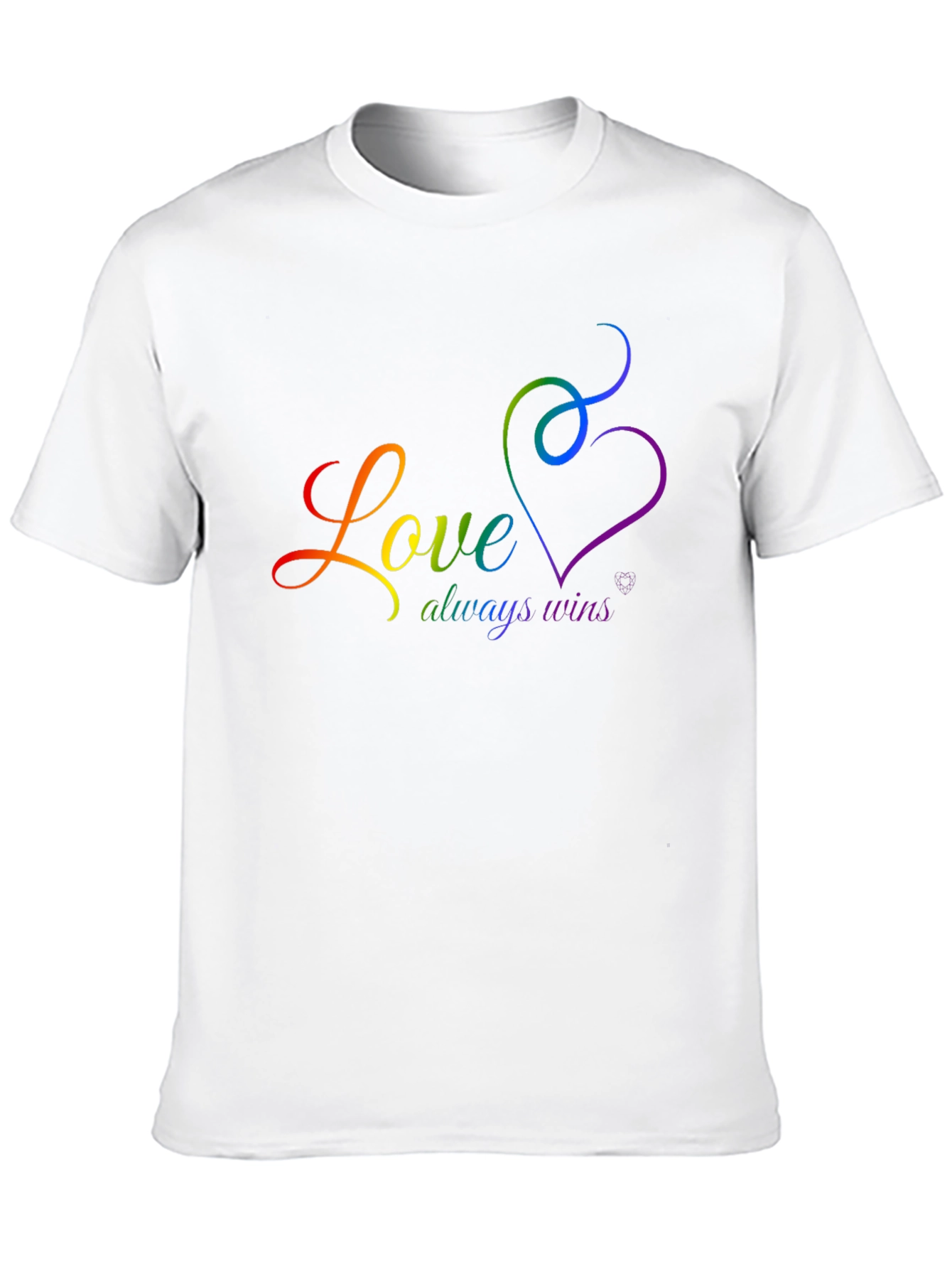 Love Wins Rainbow Graphic T-Shirt
