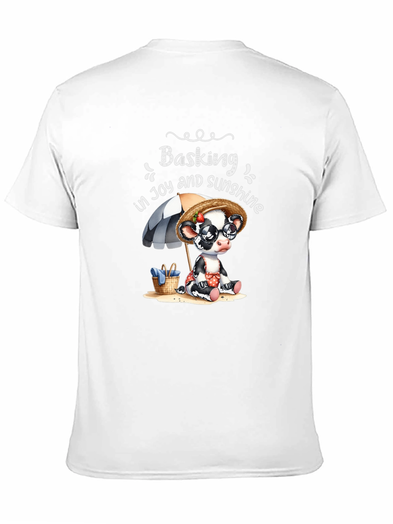 Basking in Joy Cow Graphic Tee