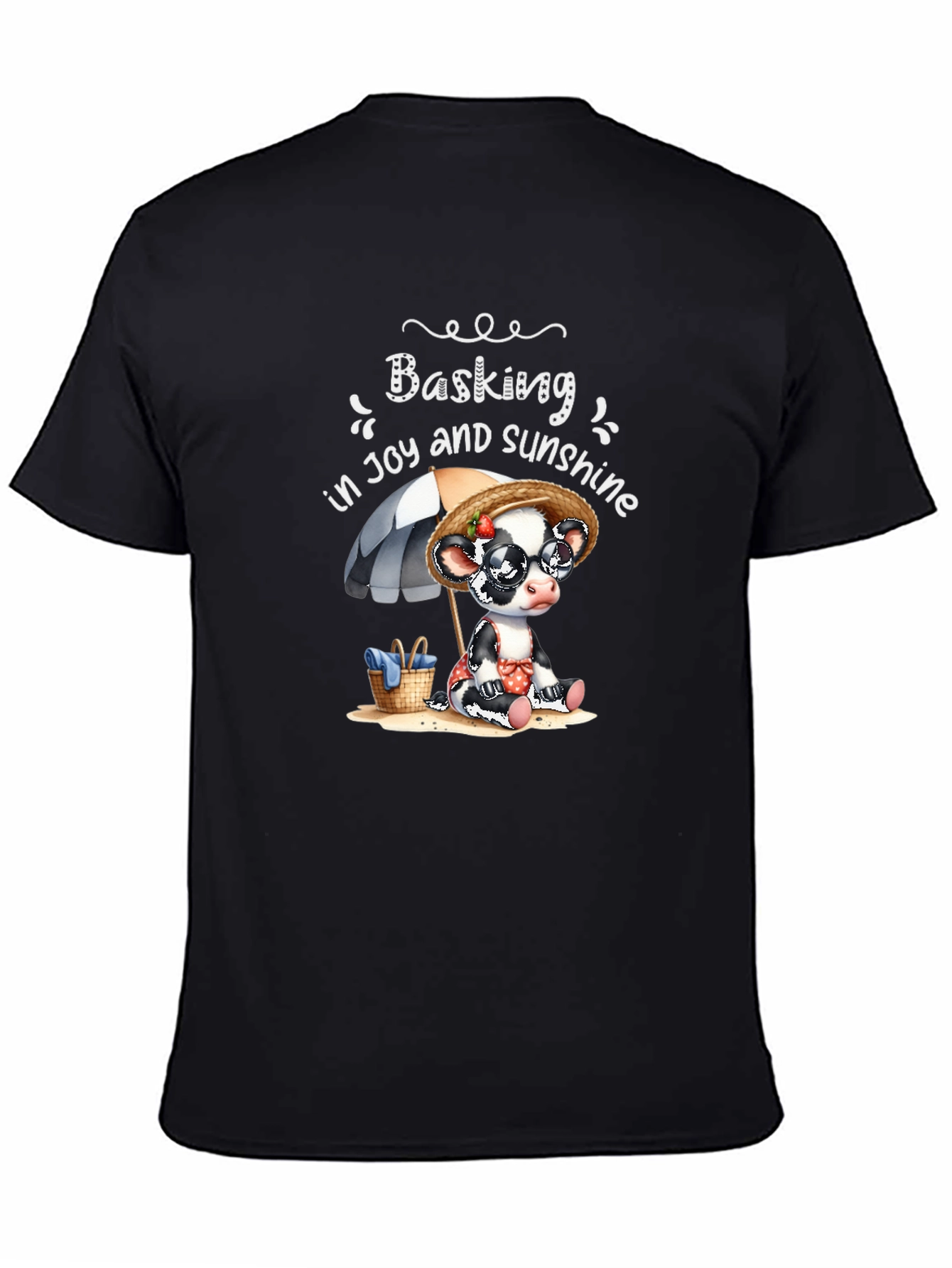 Basking in Joy Cow Graphic Tee