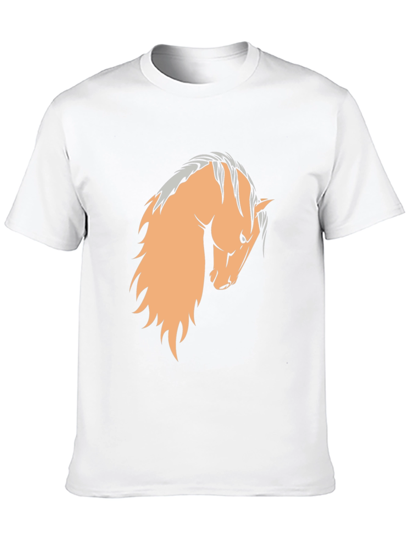Black T-Shirt with Horse Graphic