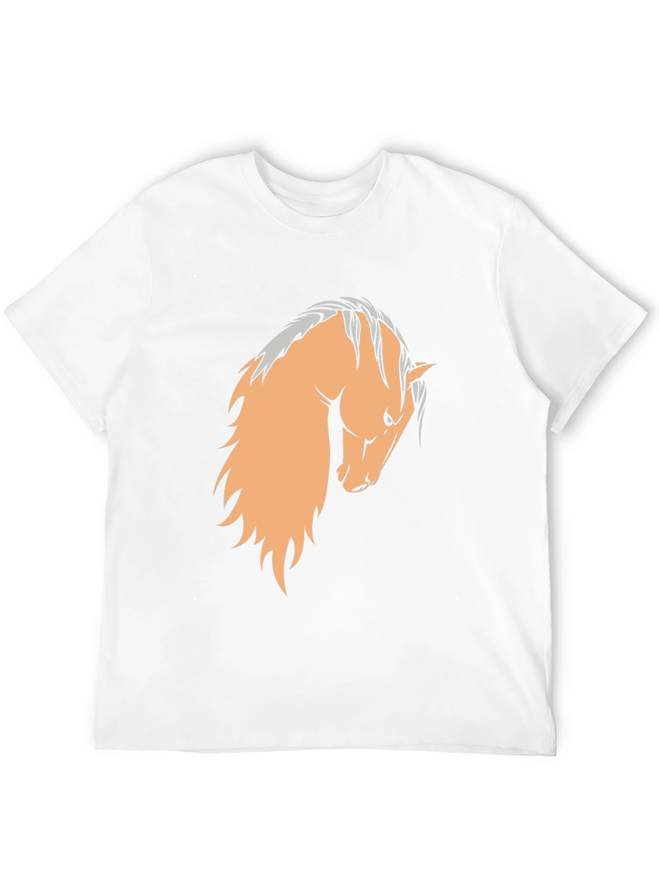 Black T-Shirt with Horse Graphic