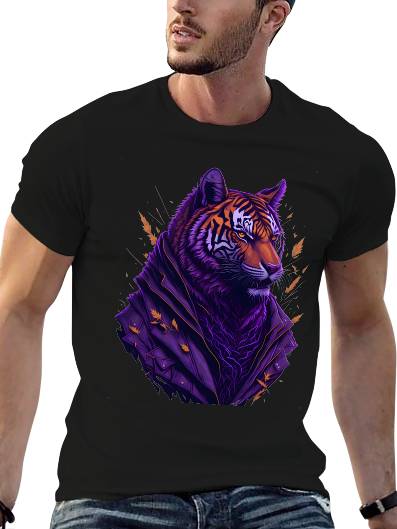 Tiger in Jacket Graphic Tee