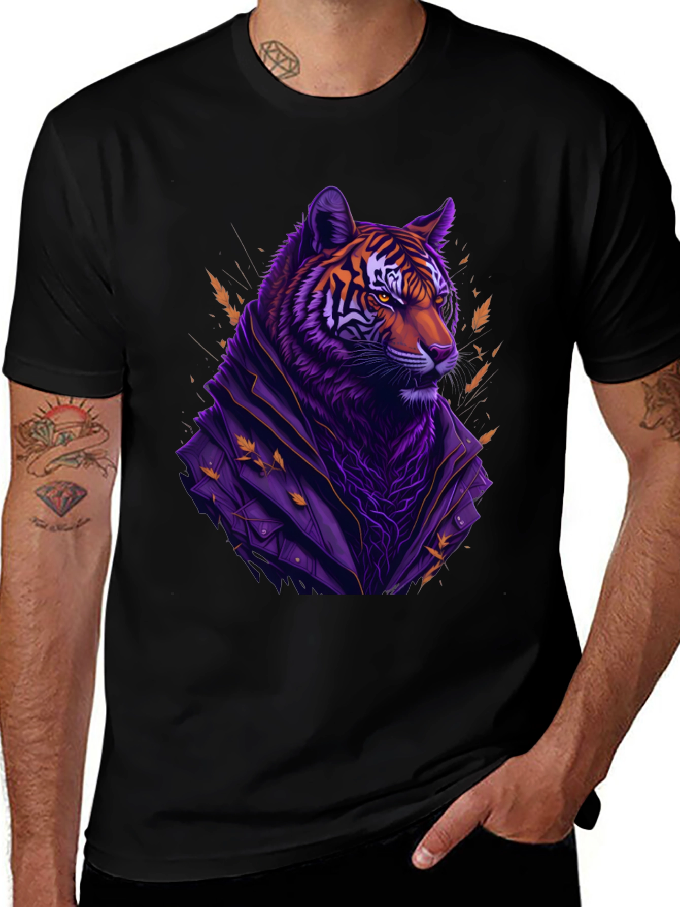 Tiger in Jacket Graphic Tee