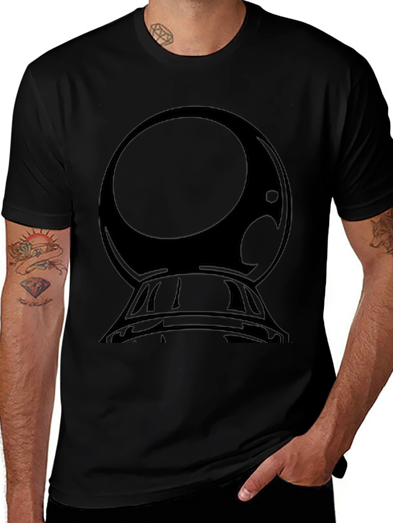 Mystic Crystal Ball Graphic Tee - Black