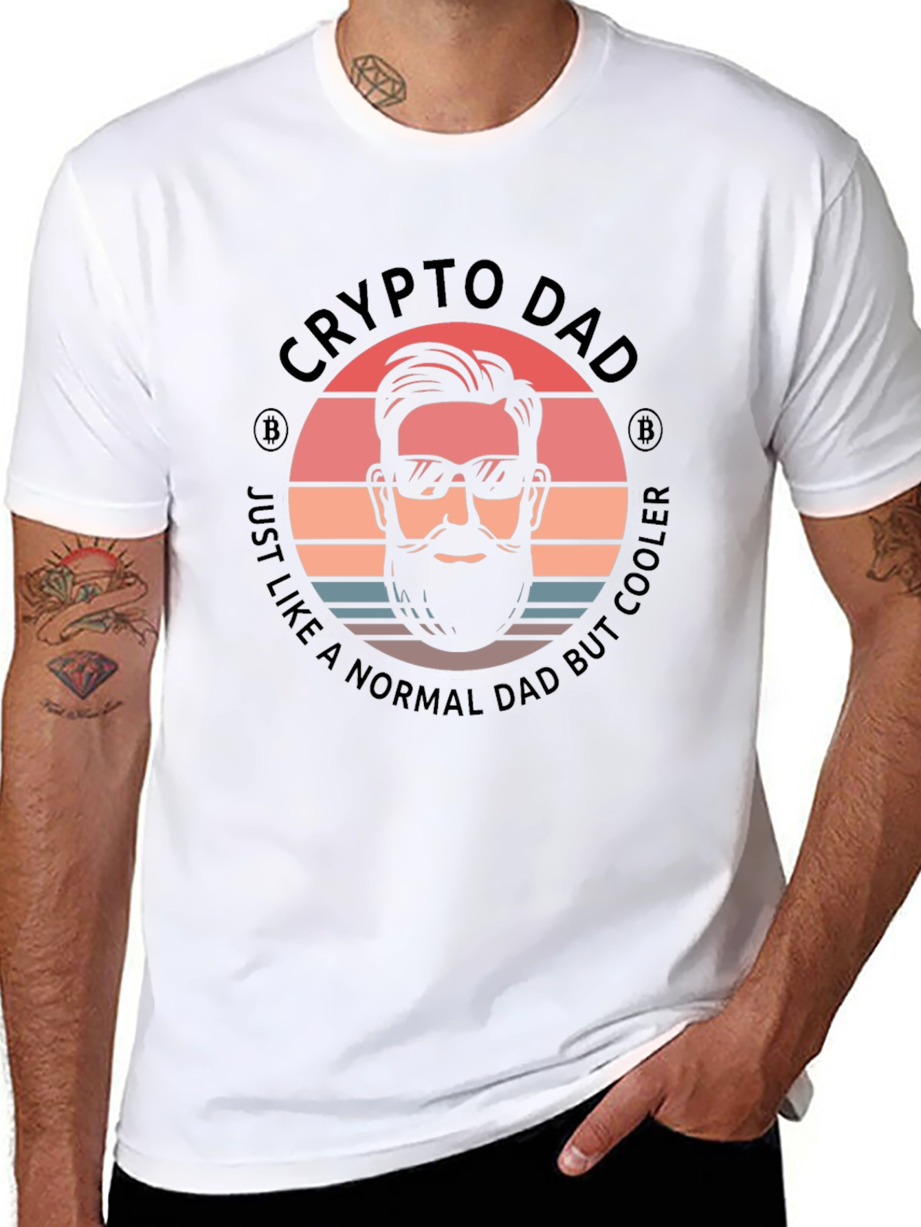 Crypto Dad T-Shirt Cool Dad Tee