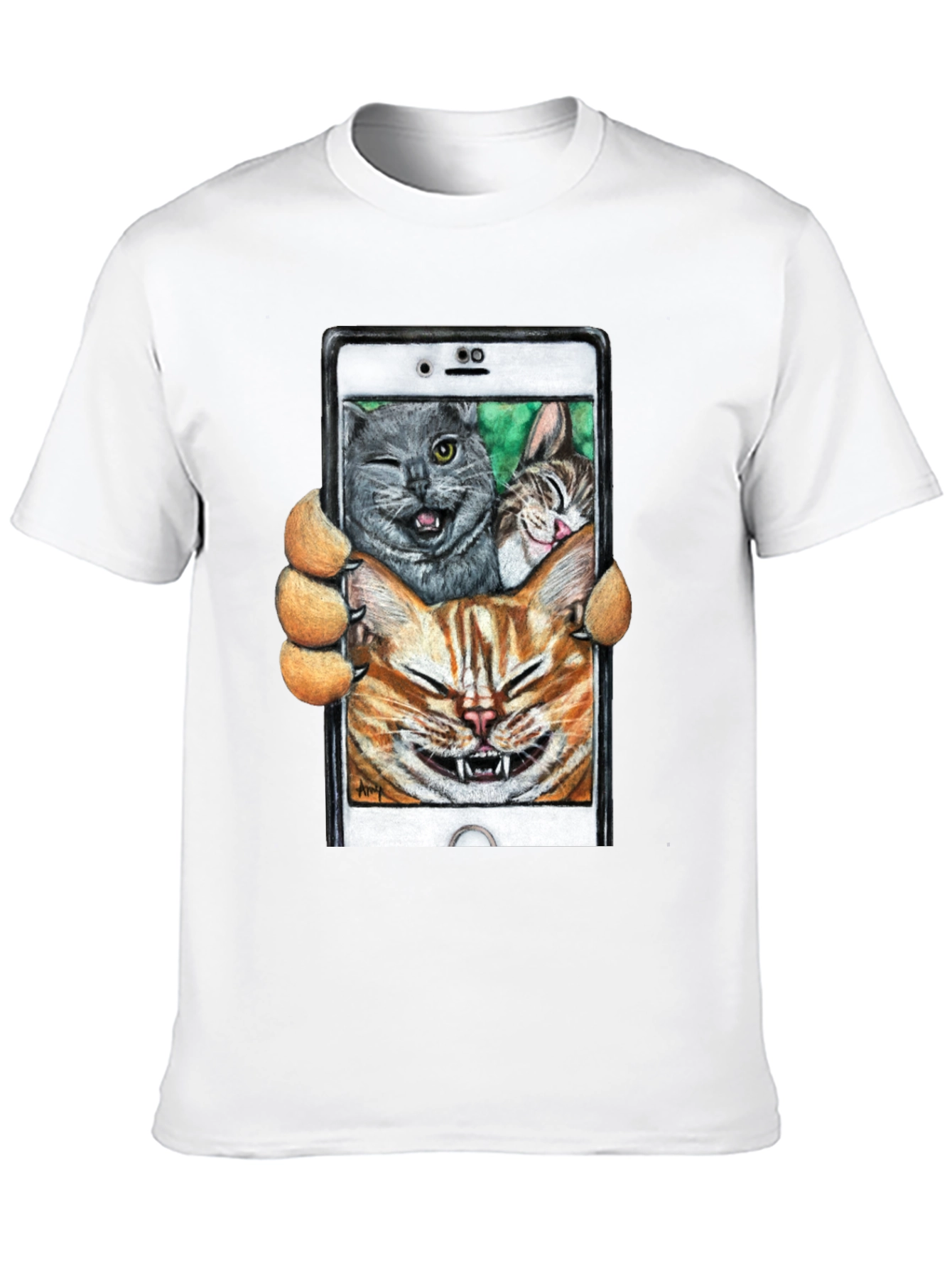Funny Cat Selfie T-Shirt