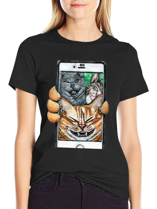Funny Cat Selfie T-Shirt