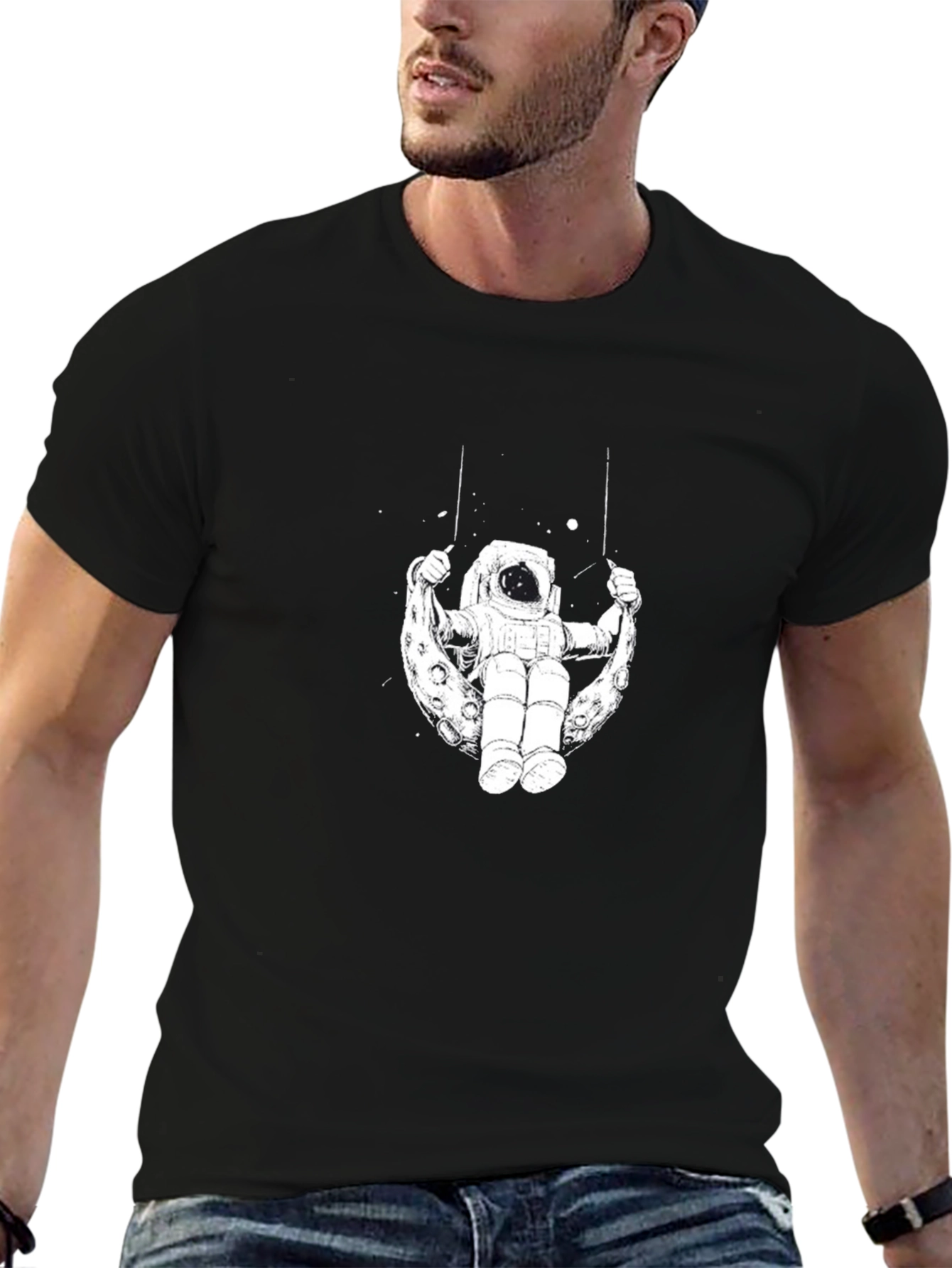 Astronaut Moon Swing Graphic Tee