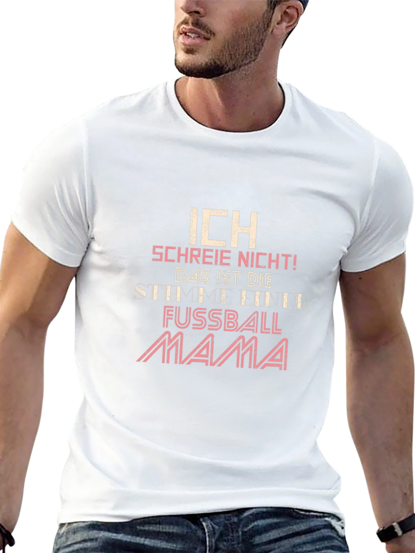 Ich Schreie Nicht T-Shirt Fussball Mama Tee