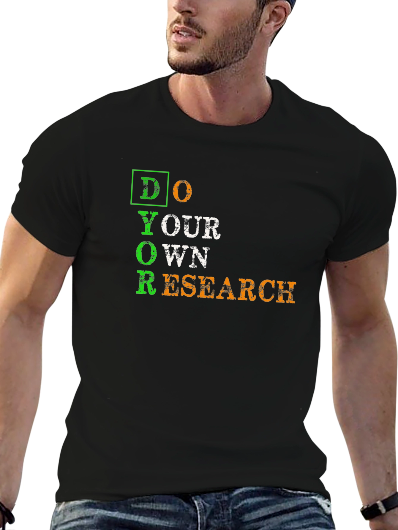 Do Your Own Research T-Shirt - Black Graphic Tee