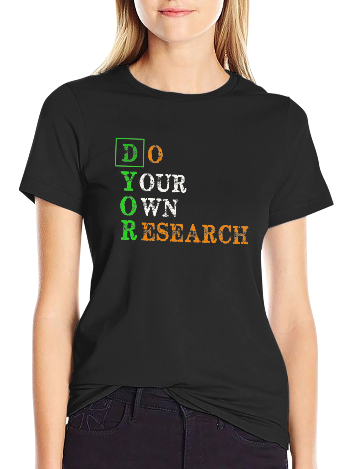 Do Your Own Research T-Shirt - Black Graphic Tee