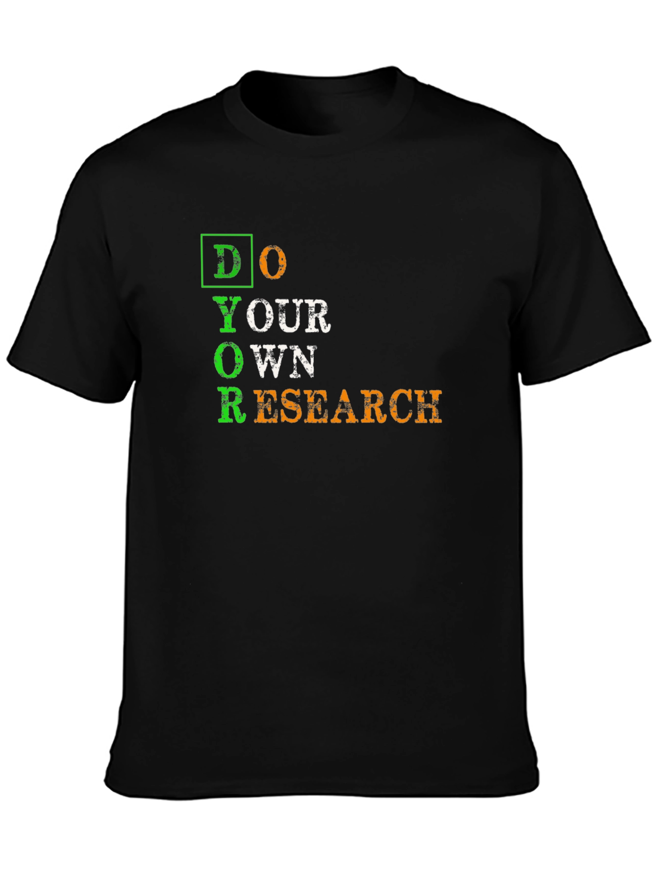 Do Your Own Research T-Shirt - Black Graphic Tee