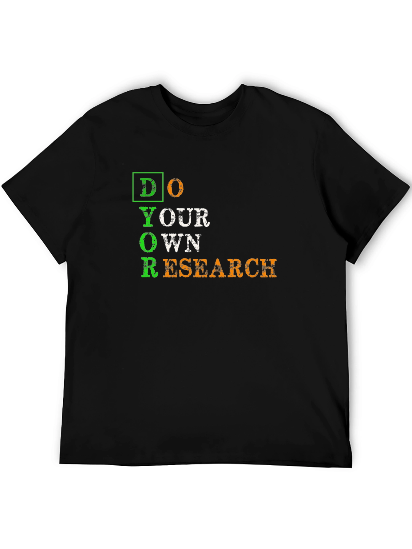 Do Your Own Research T-Shirt - Black Graphic Tee