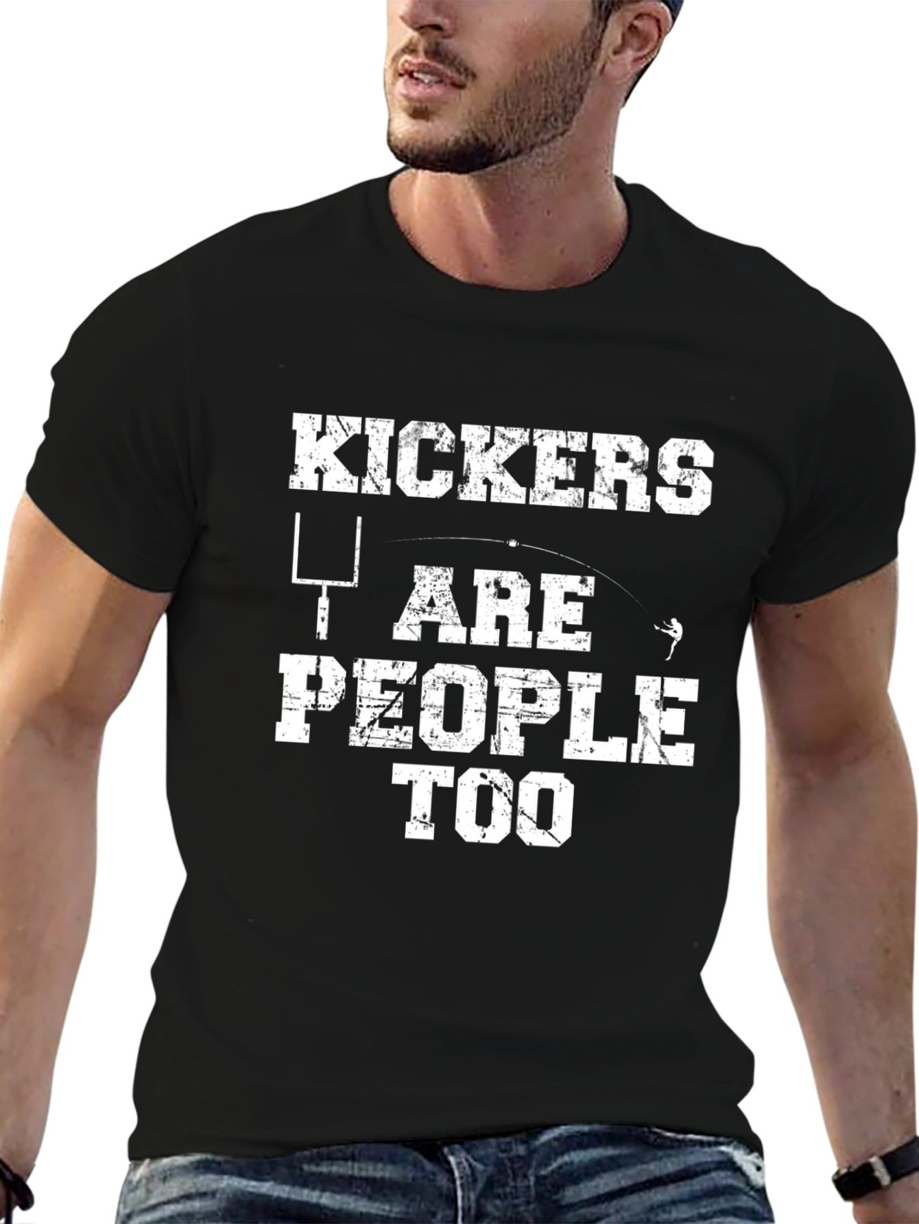 Kickers Are People Too T-Shirt - Football Graphic Tee