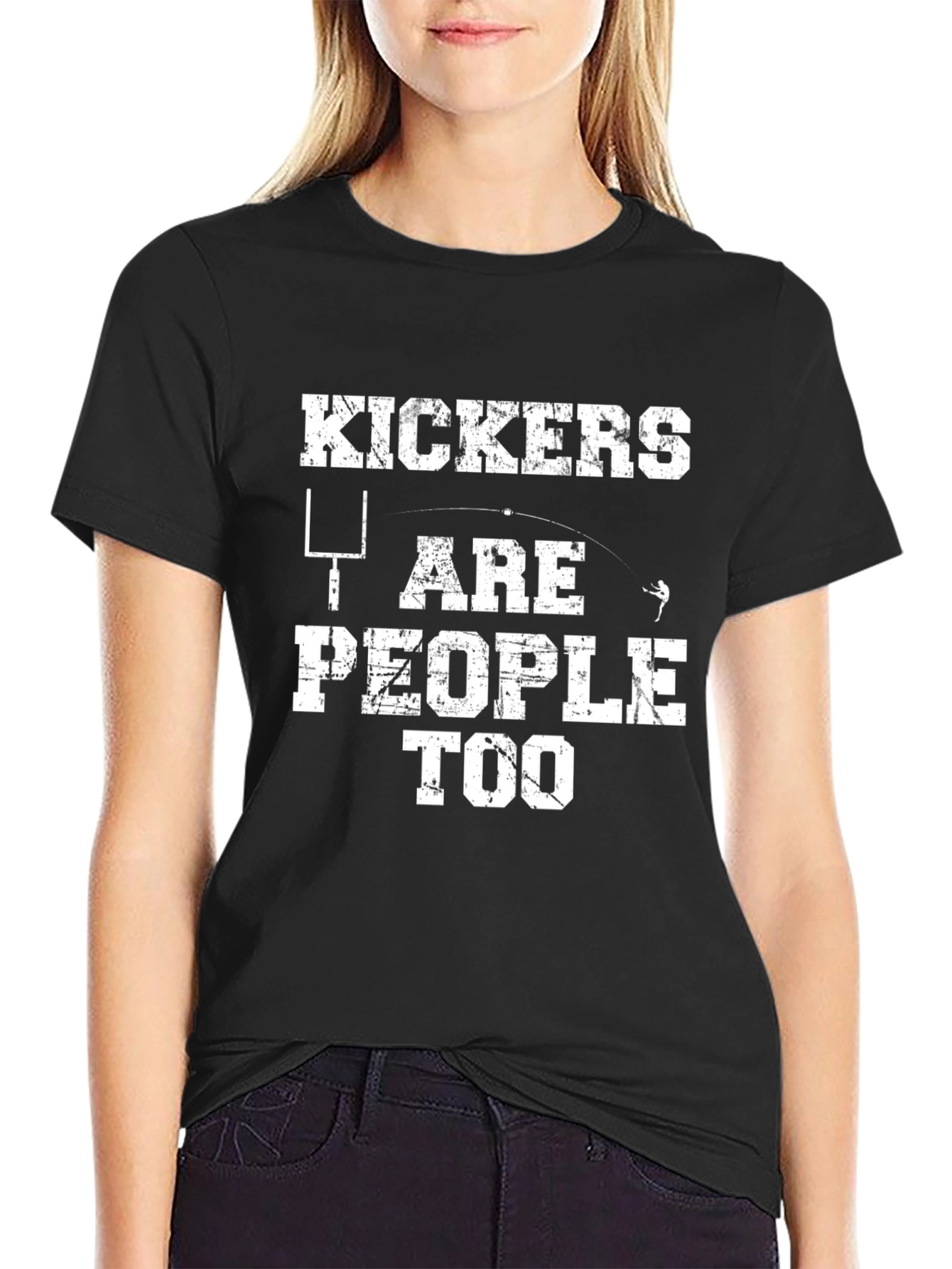Kickers Are People Too T-Shirt - Football Graphic Tee