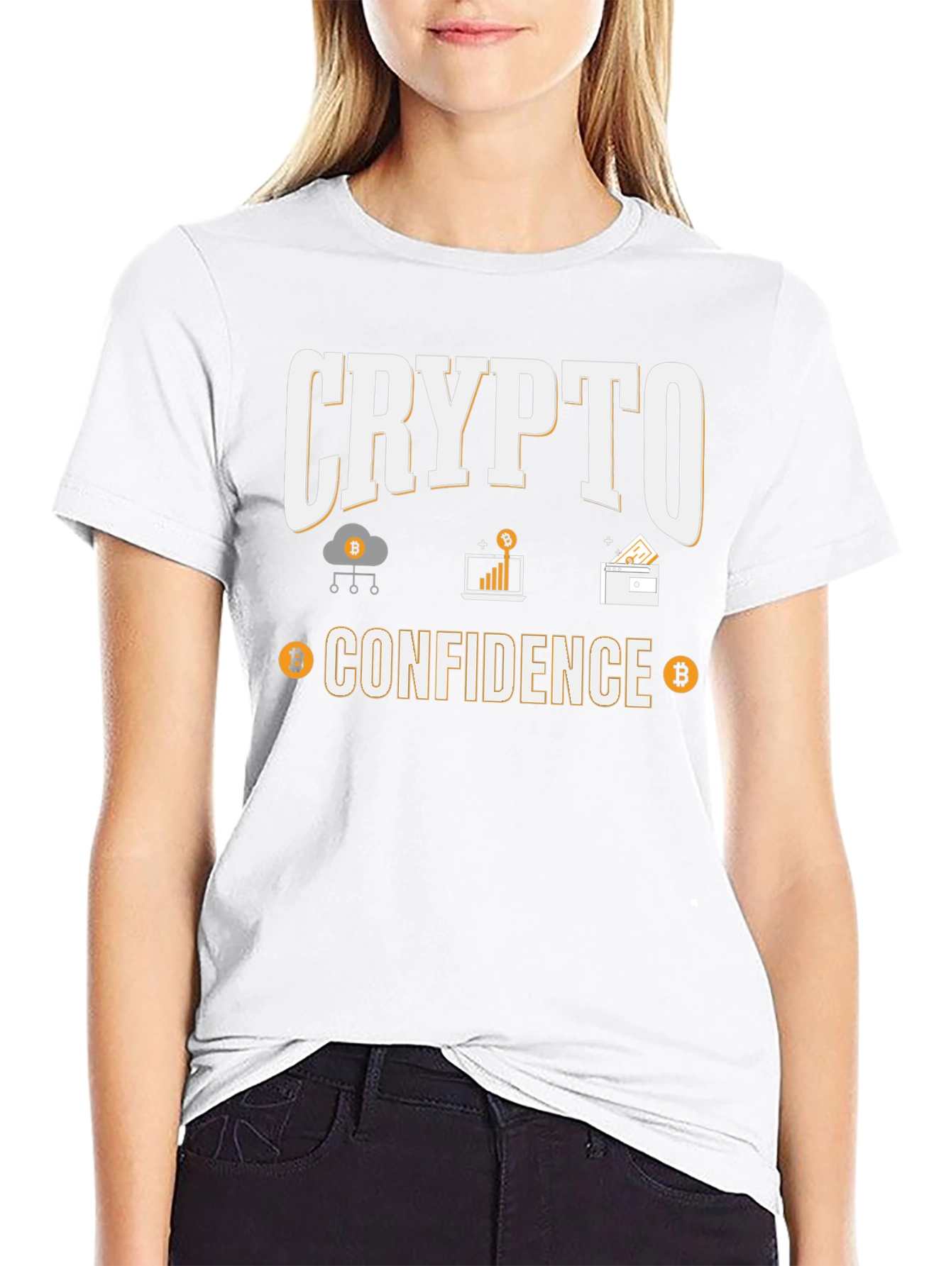 Crypto Confidence T-Shirt - Bitcoin Enthusiast Tee