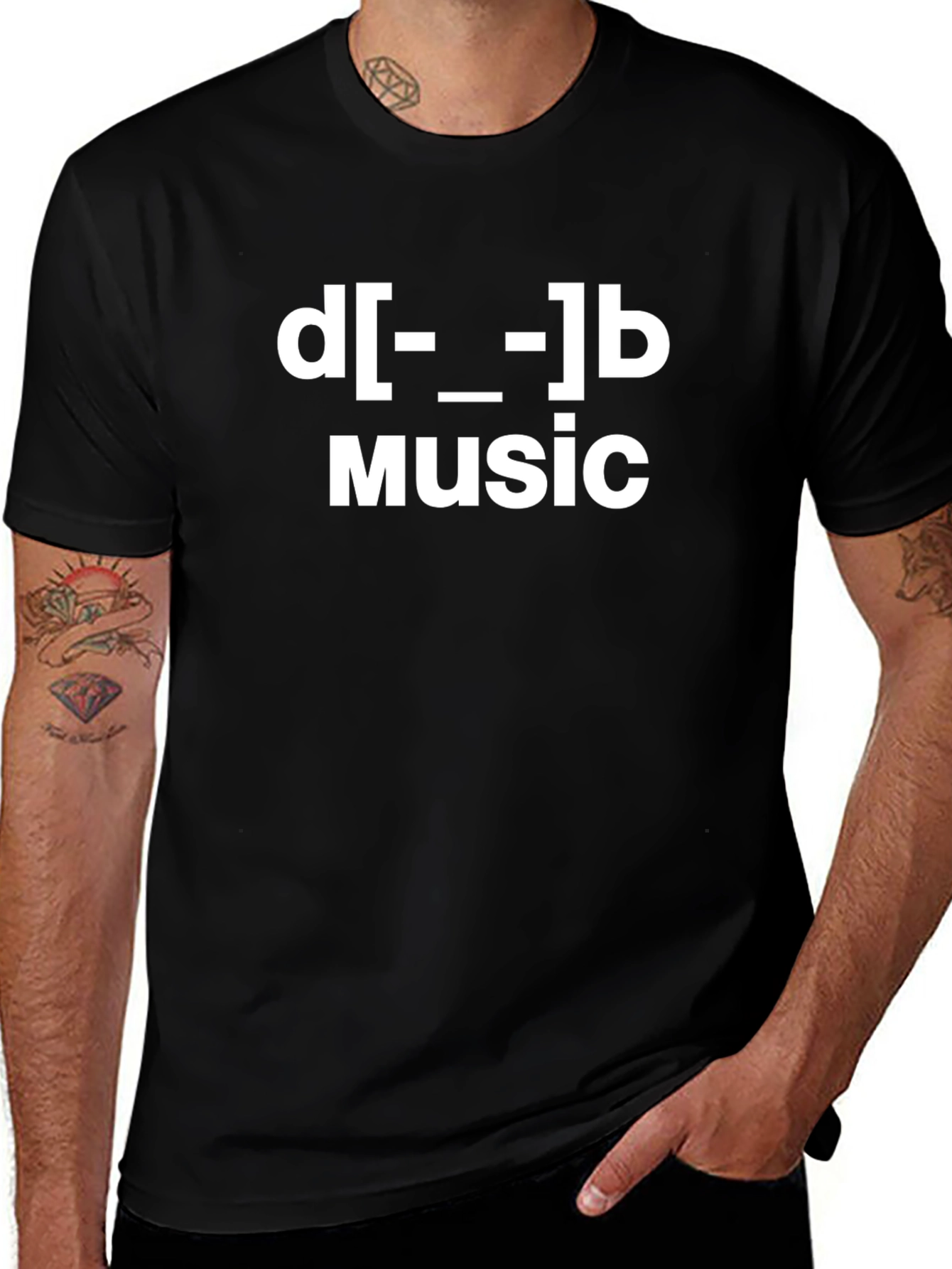 DJ Music Graphic T-Shirt - Black Cotton Tee